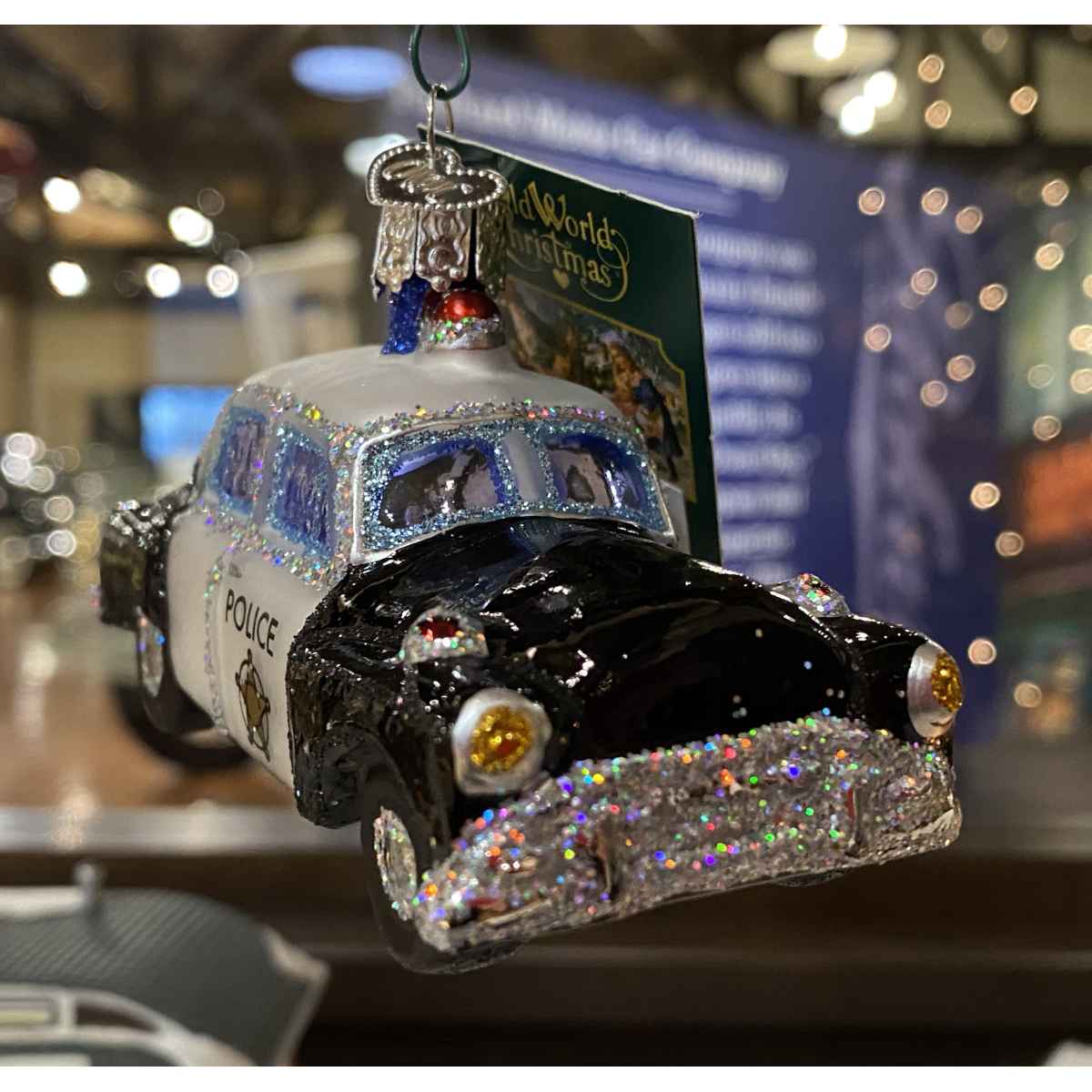 Gilmore Car Museum Police Car Christmas Ornament