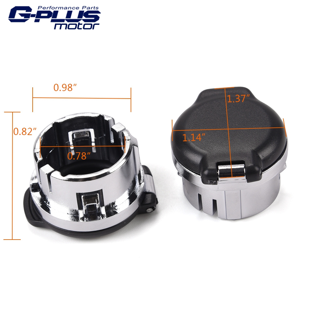 2X Outlet Plug Cover Cap Dash Retainers 12V Power For Silverado Sierra