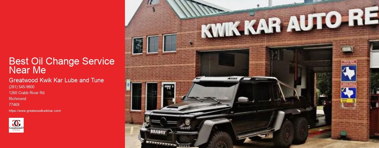 Best Oil Change Service Near Me