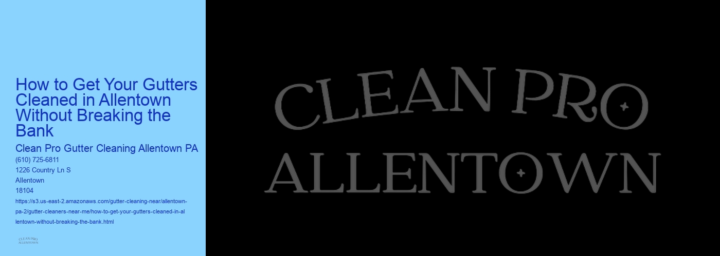 How to Get Your Gutters Cleaned in Allentown Without Breaking the Bank 