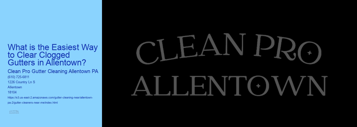 What is the Easiest Way to Clear Clogged Gutters in Allentown? 