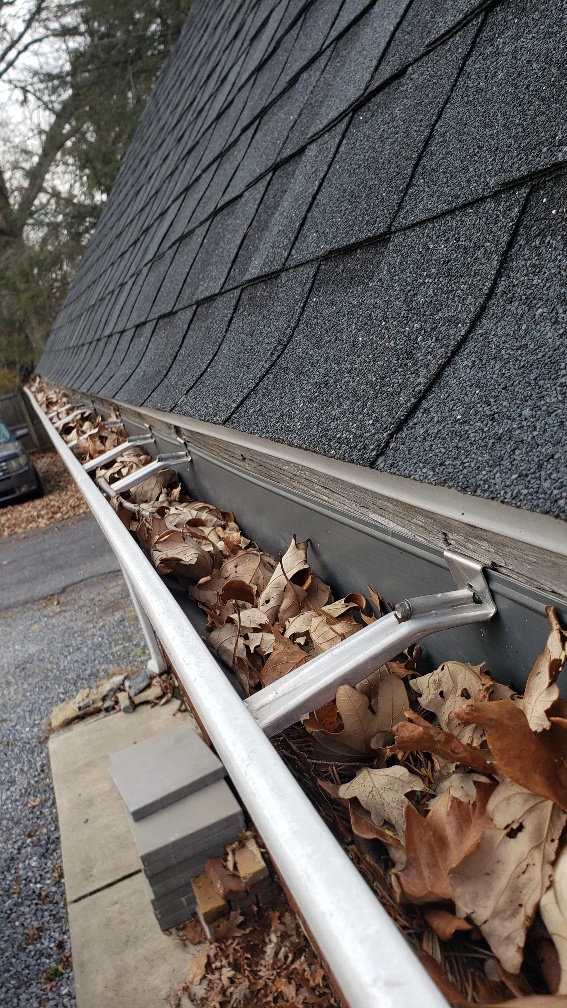 gutter cleaning tools from the ground