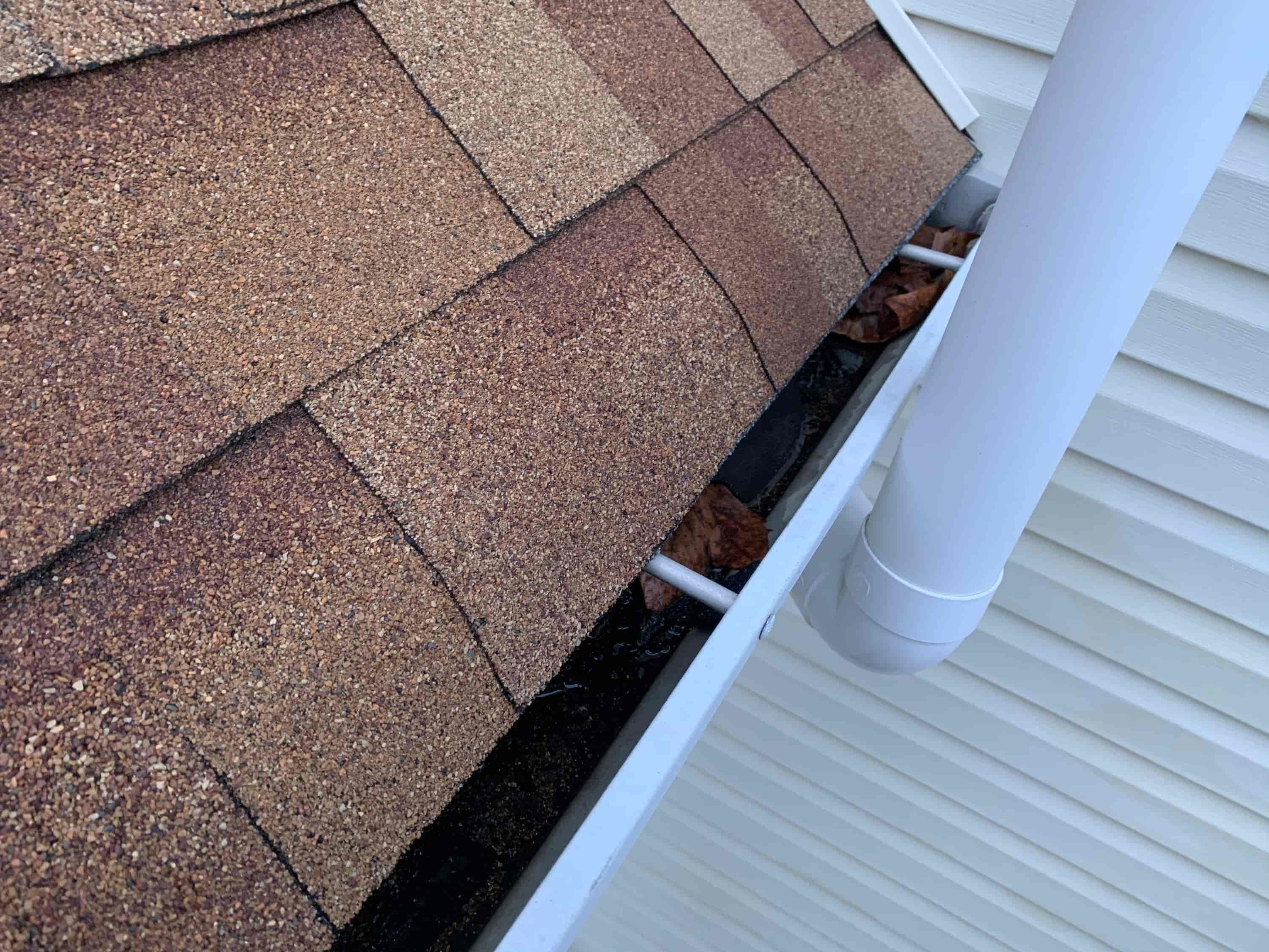 gutter cleaning from the ground