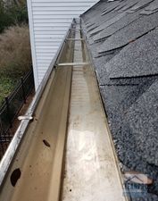 cleaning gutter drain lines