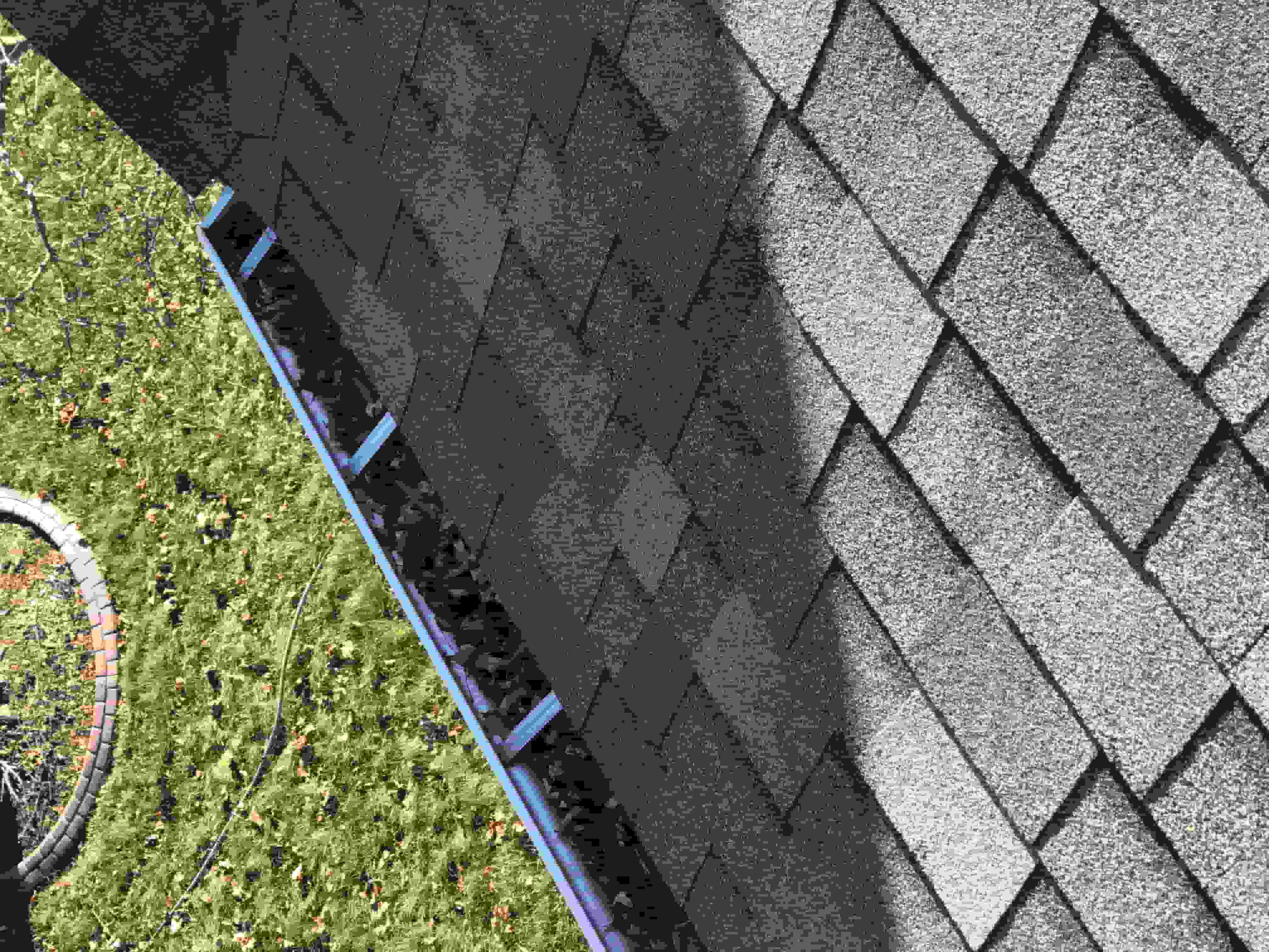 easy way to clean high gutters
