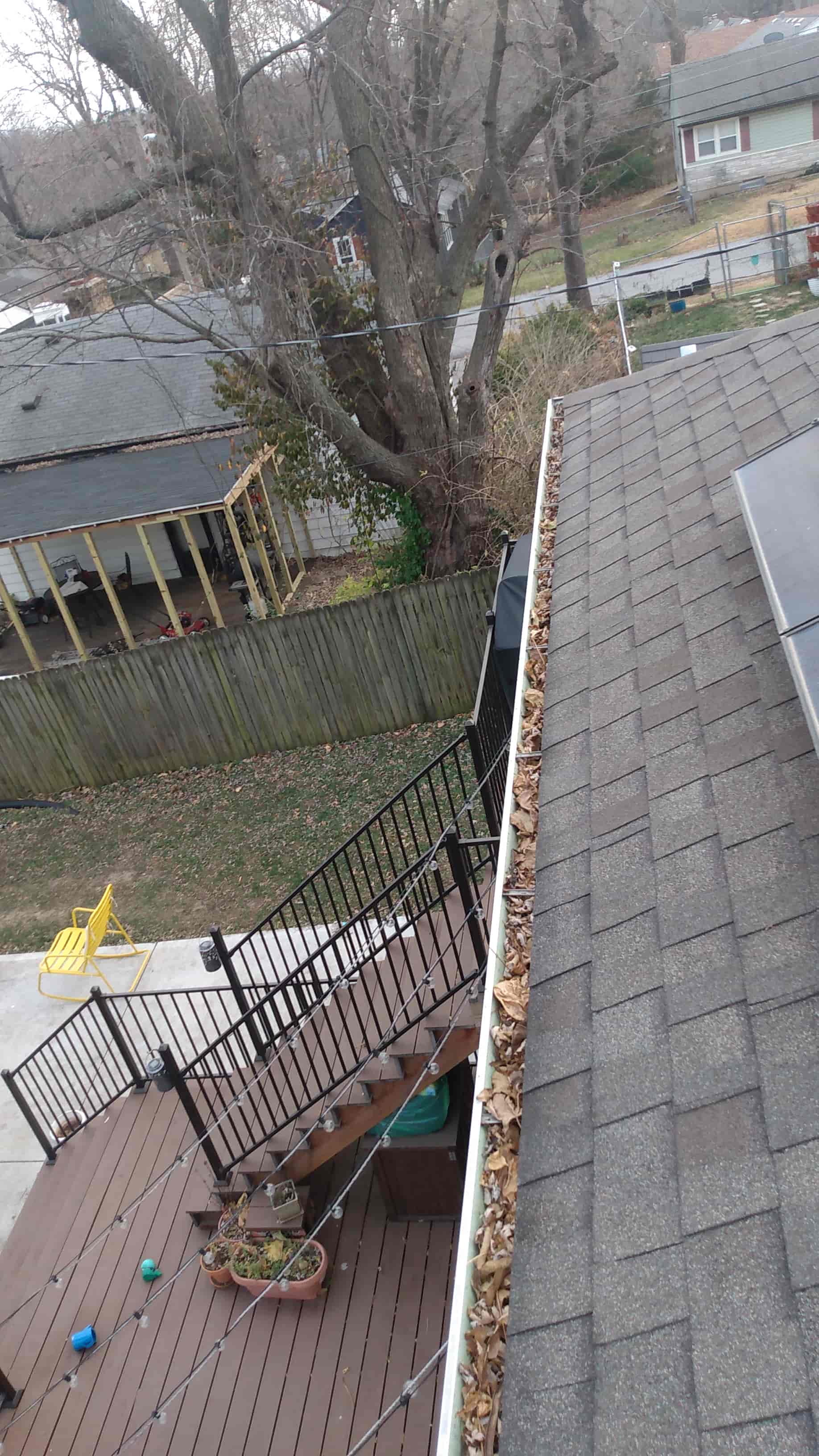 self cleaning rain gutters