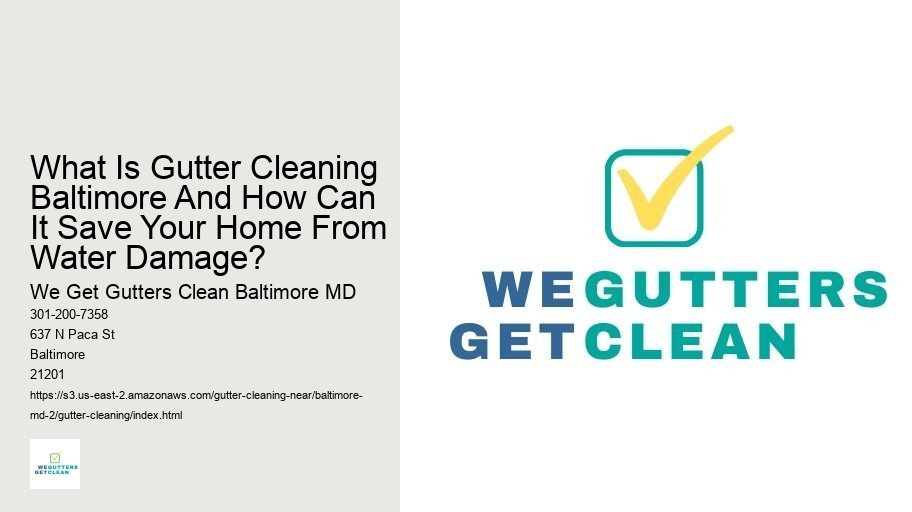 What Is Gutter Cleaning Baltimore And How Can It Save Your Home From Water Damage?