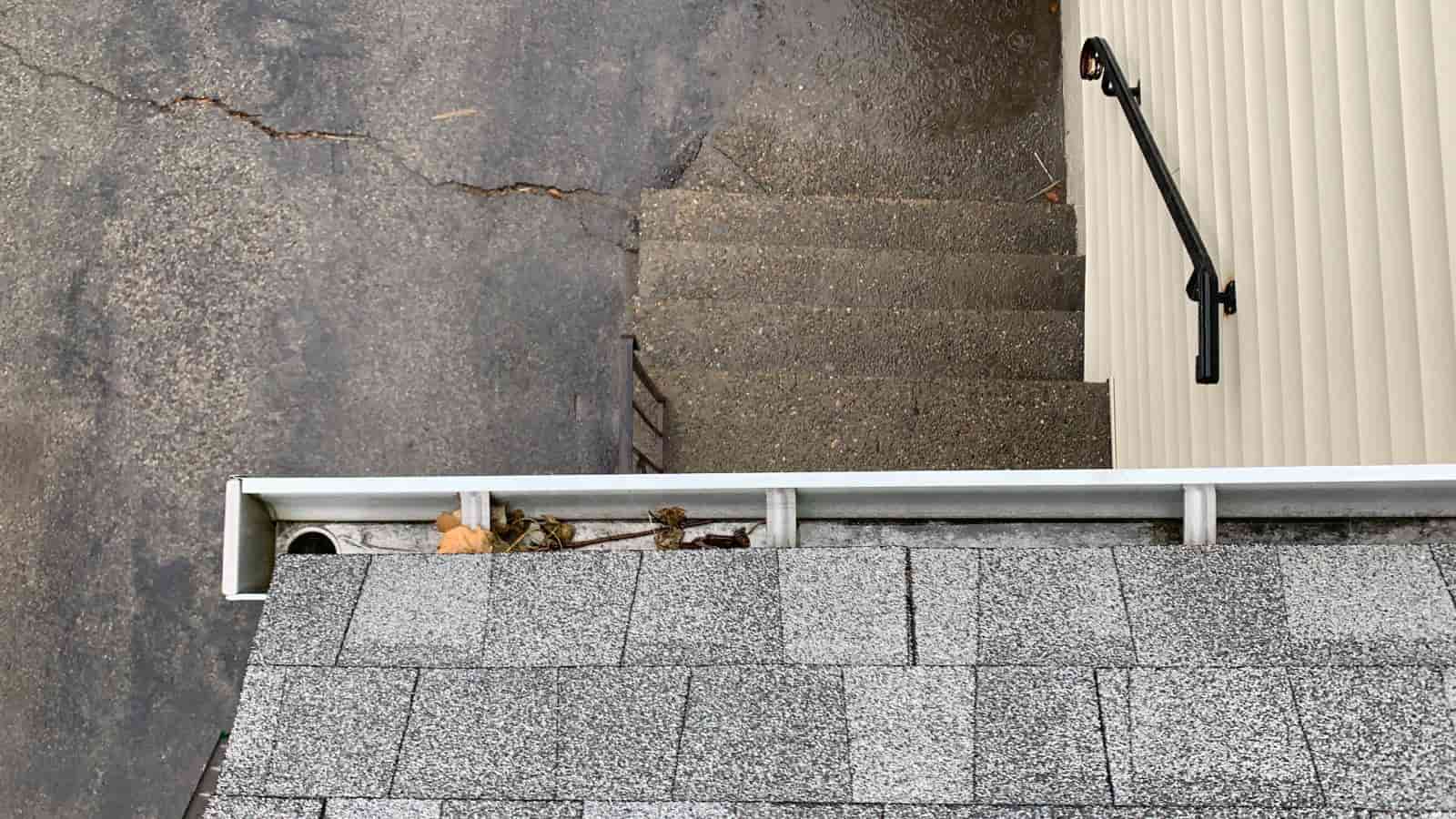 cleaning underground gutter drains