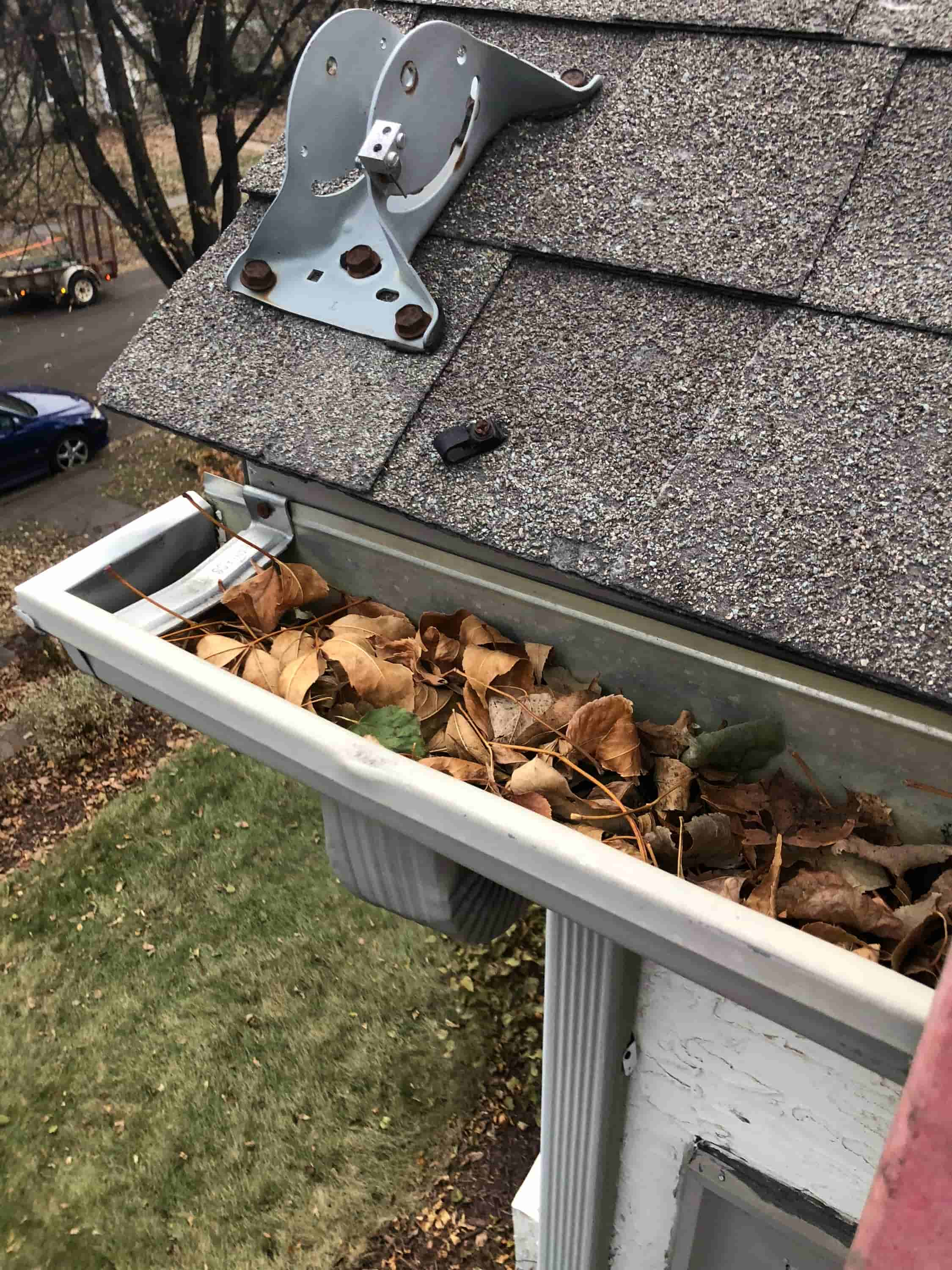 gutter drain pipe cleaning