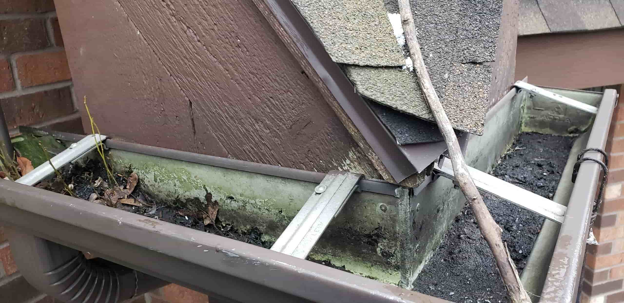 cleaning rain gutters from ground