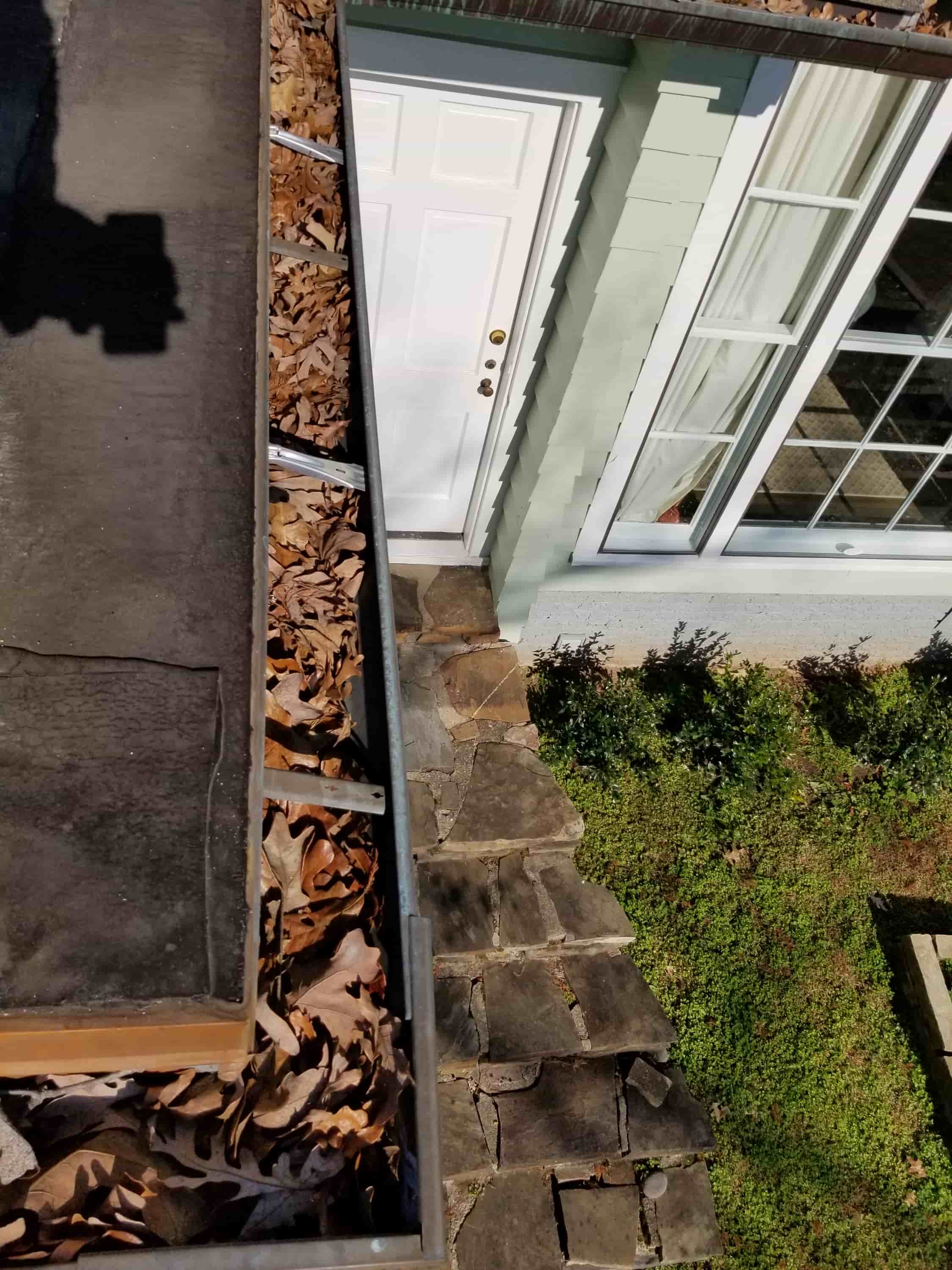debris in gutters