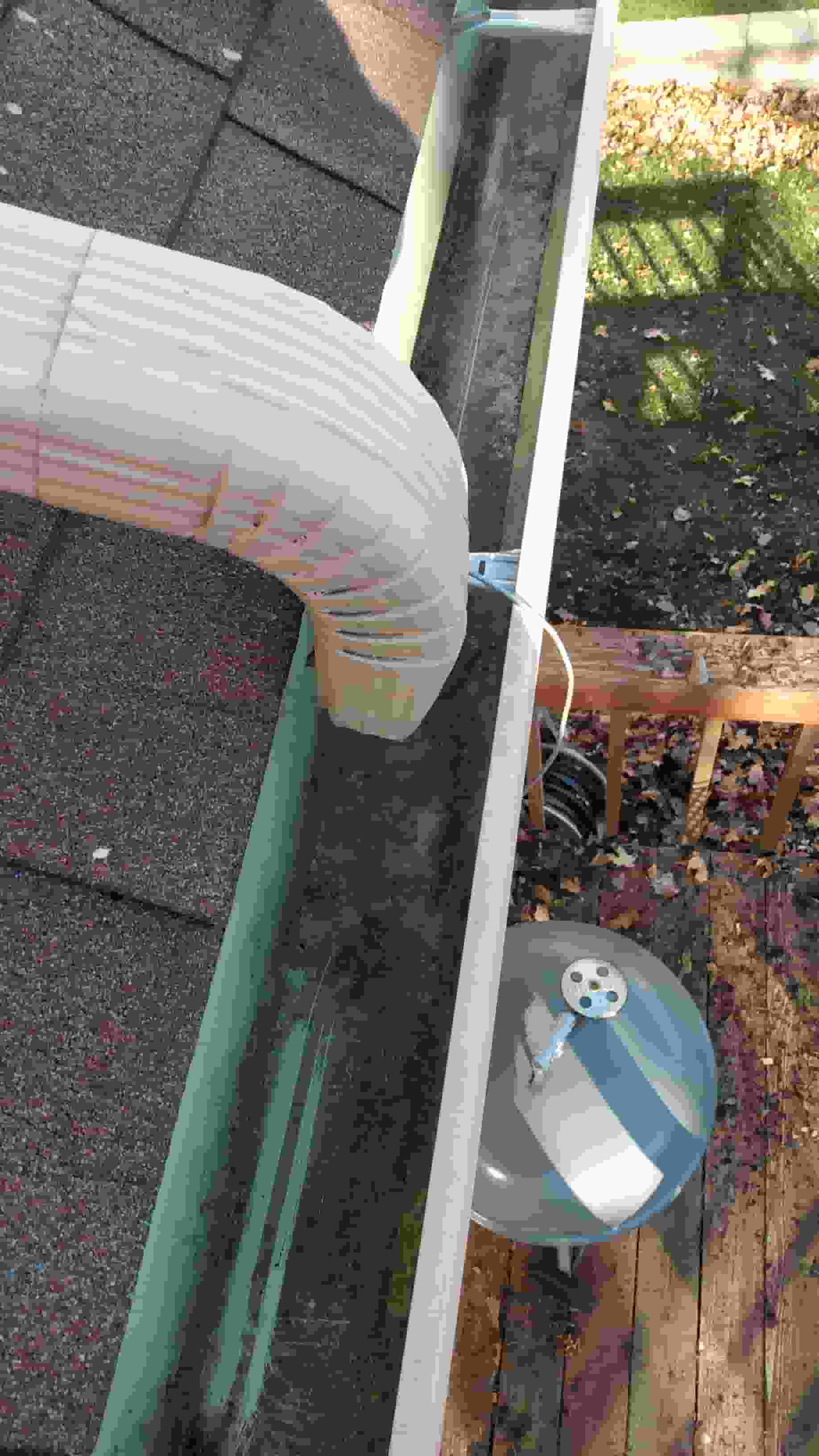 sand bucket with water hose