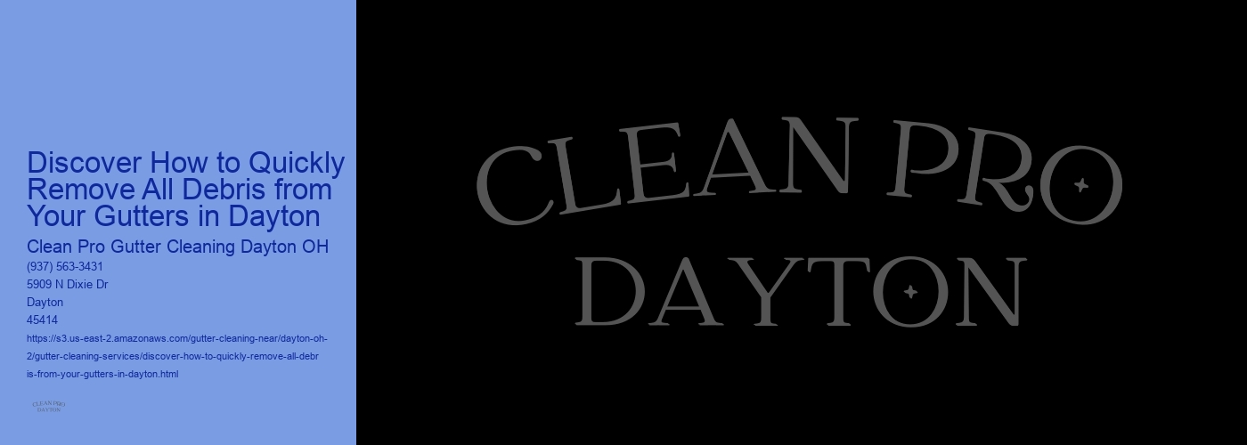 Discover How to Quickly Remove All Debris from Your Gutters in Dayton 