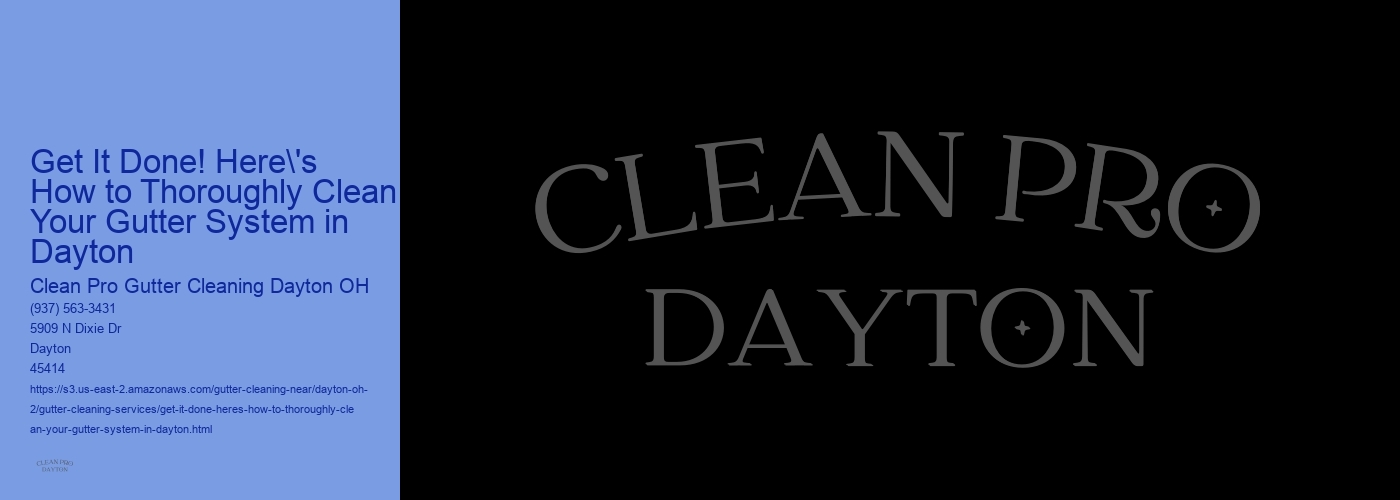 Get It Done! Here's How to Thoroughly Clean Your Gutter System in Dayton 