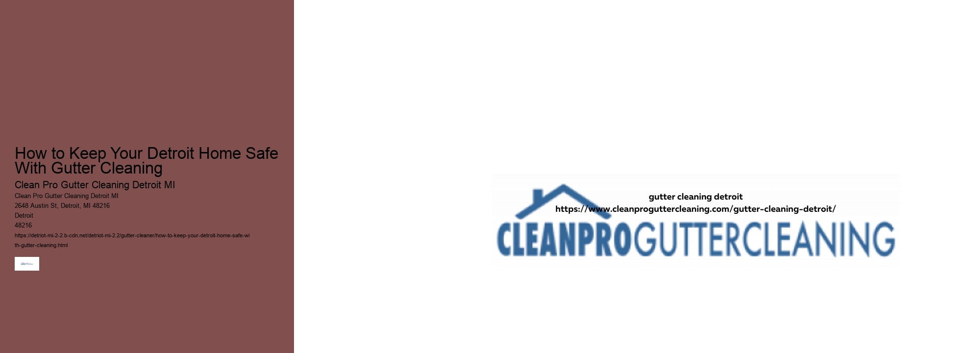 How to Keep Your Detroit Home Safe With Gutter Cleaning