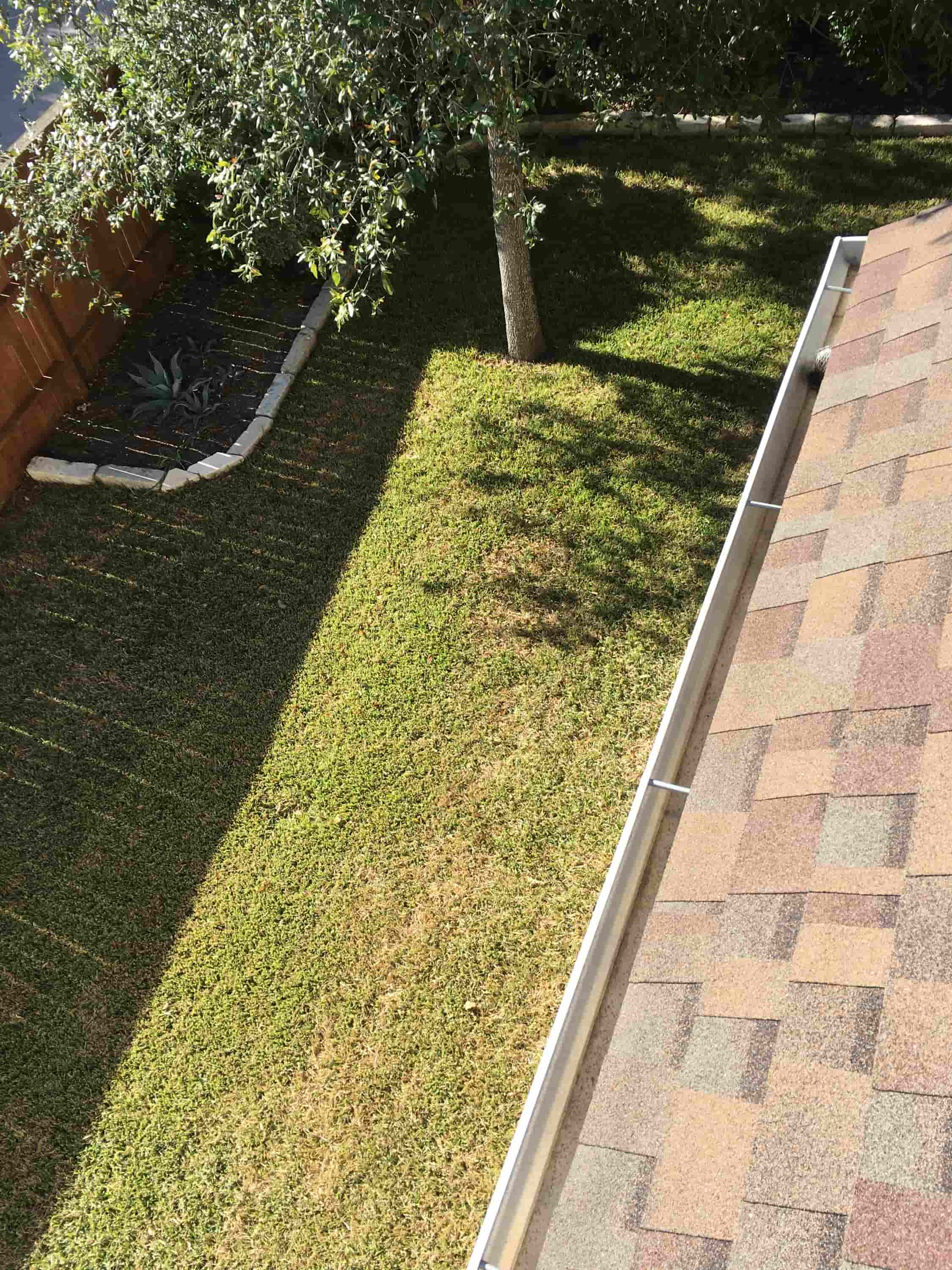 cleaning gutters from ground level