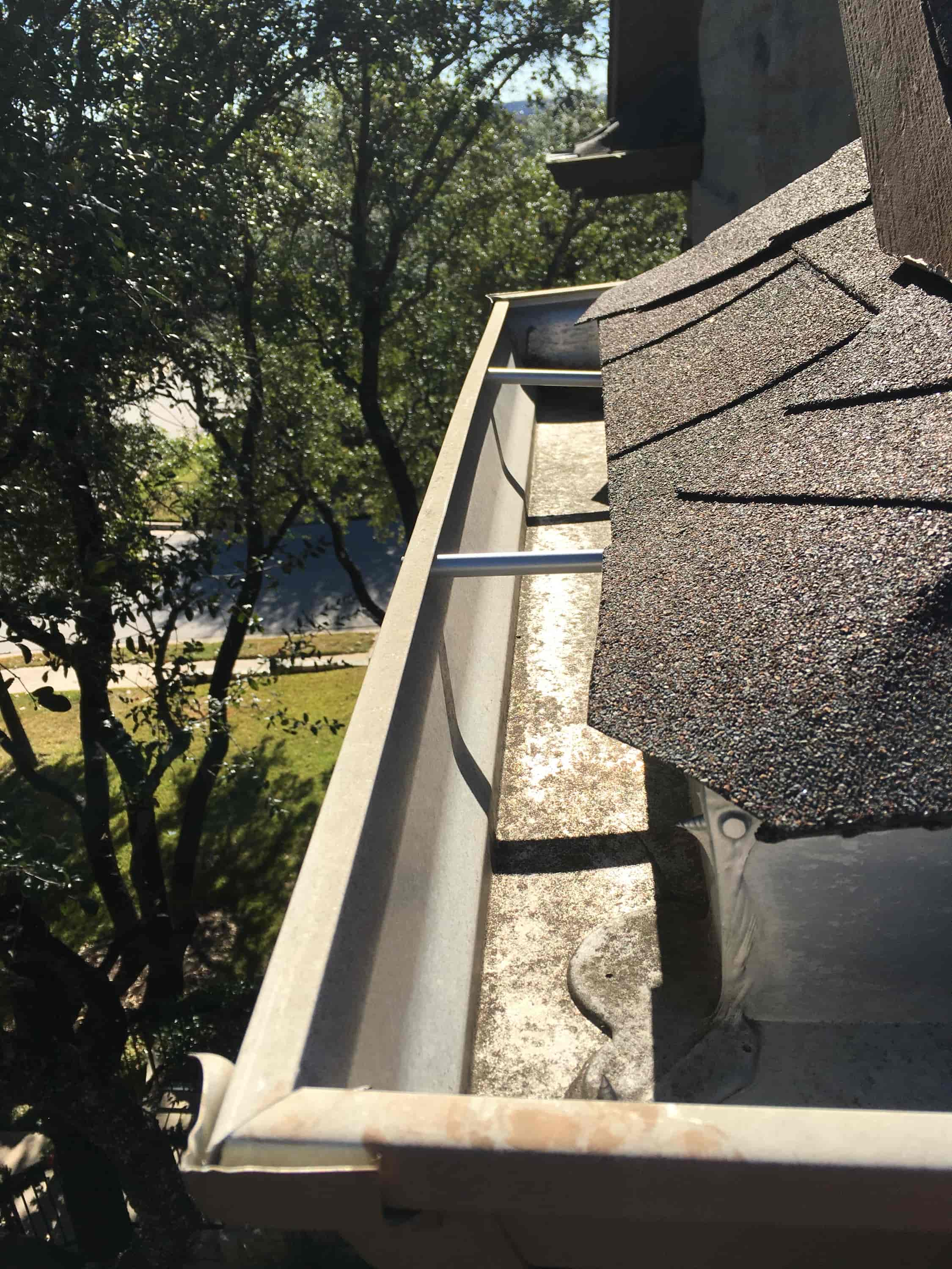 any gutter cleaned