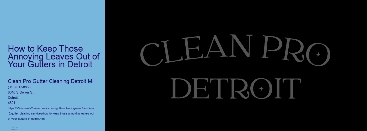 How to Keep Those Annoying Leaves Out of Your Gutters in Detroit 