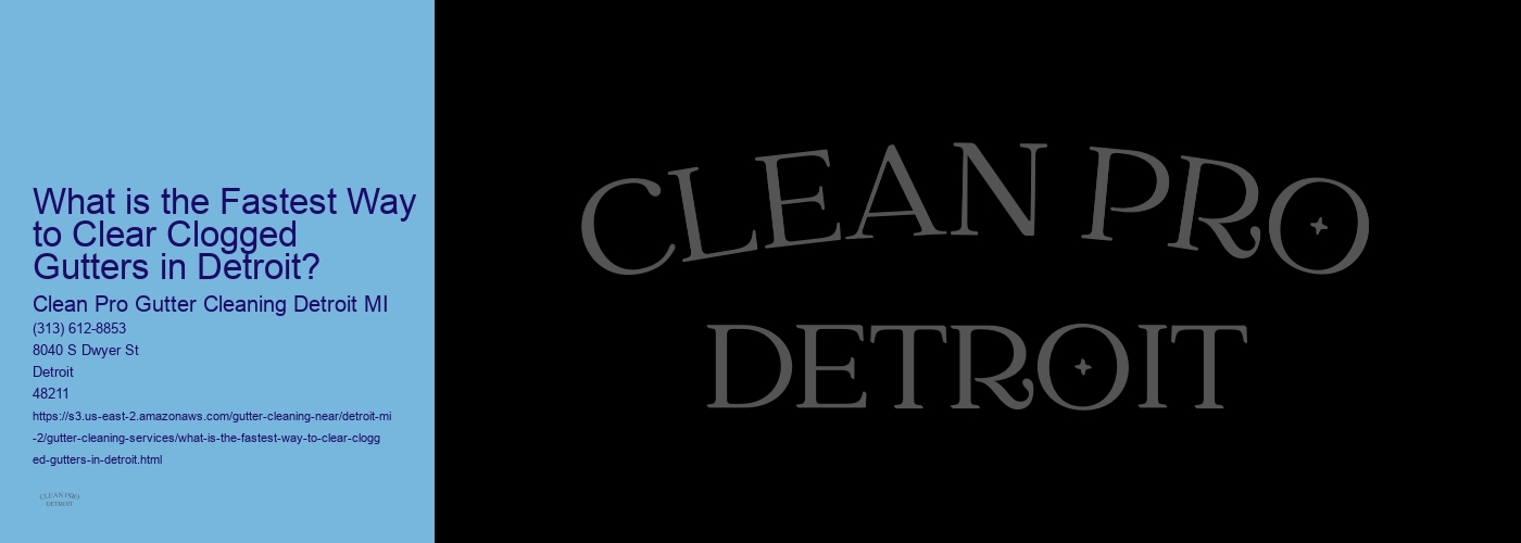 What is the Fastest Way to Clear Clogged Gutters in Detroit? 