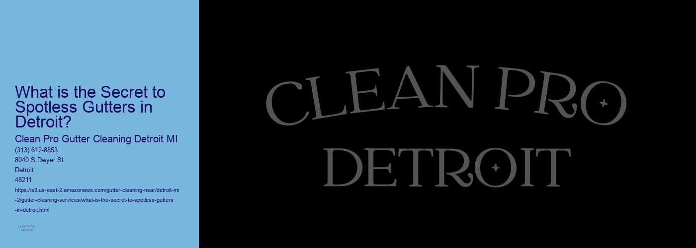 What is the Secret to Spotless Gutters in Detroit?