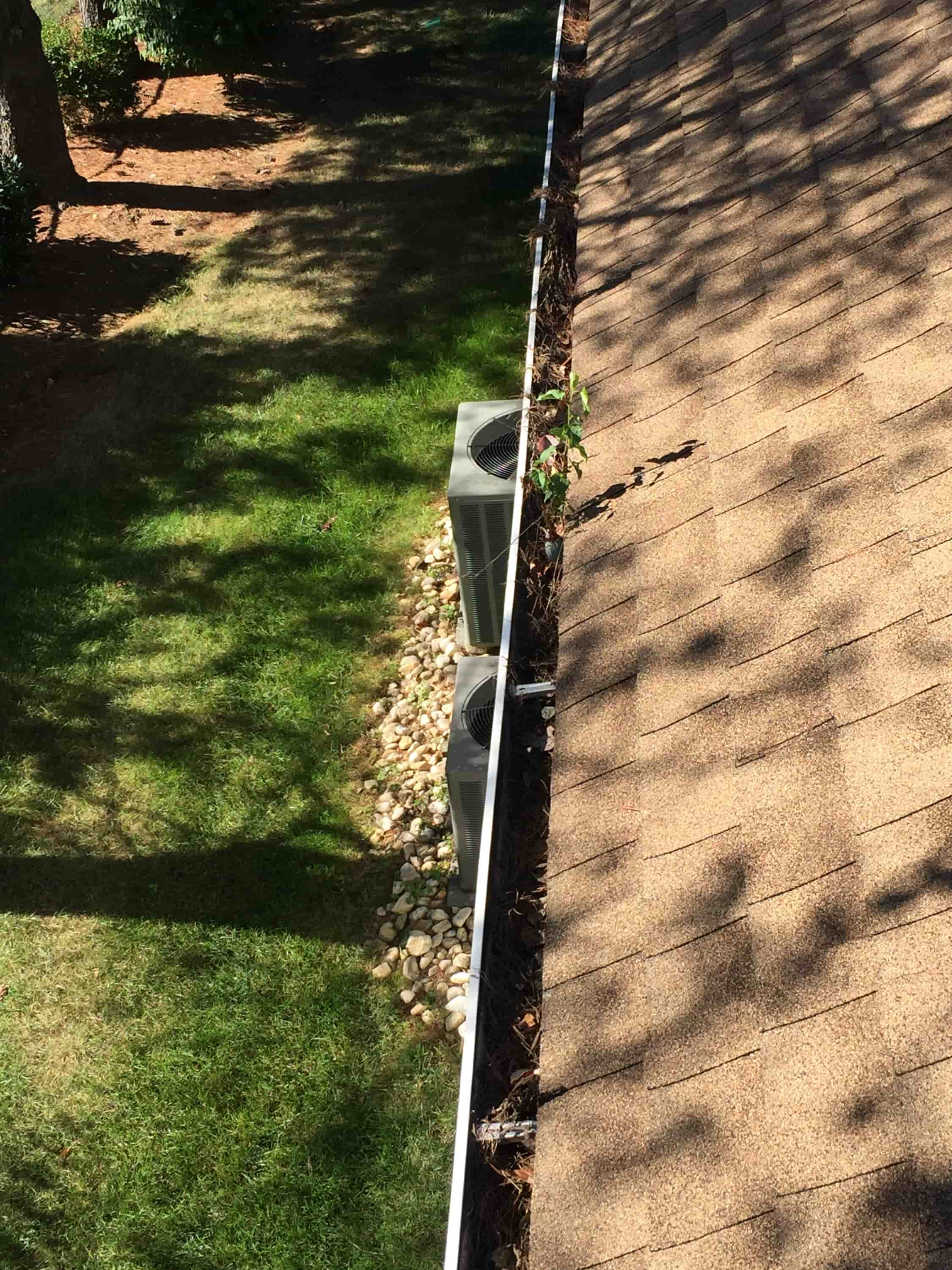 cleaning gutters