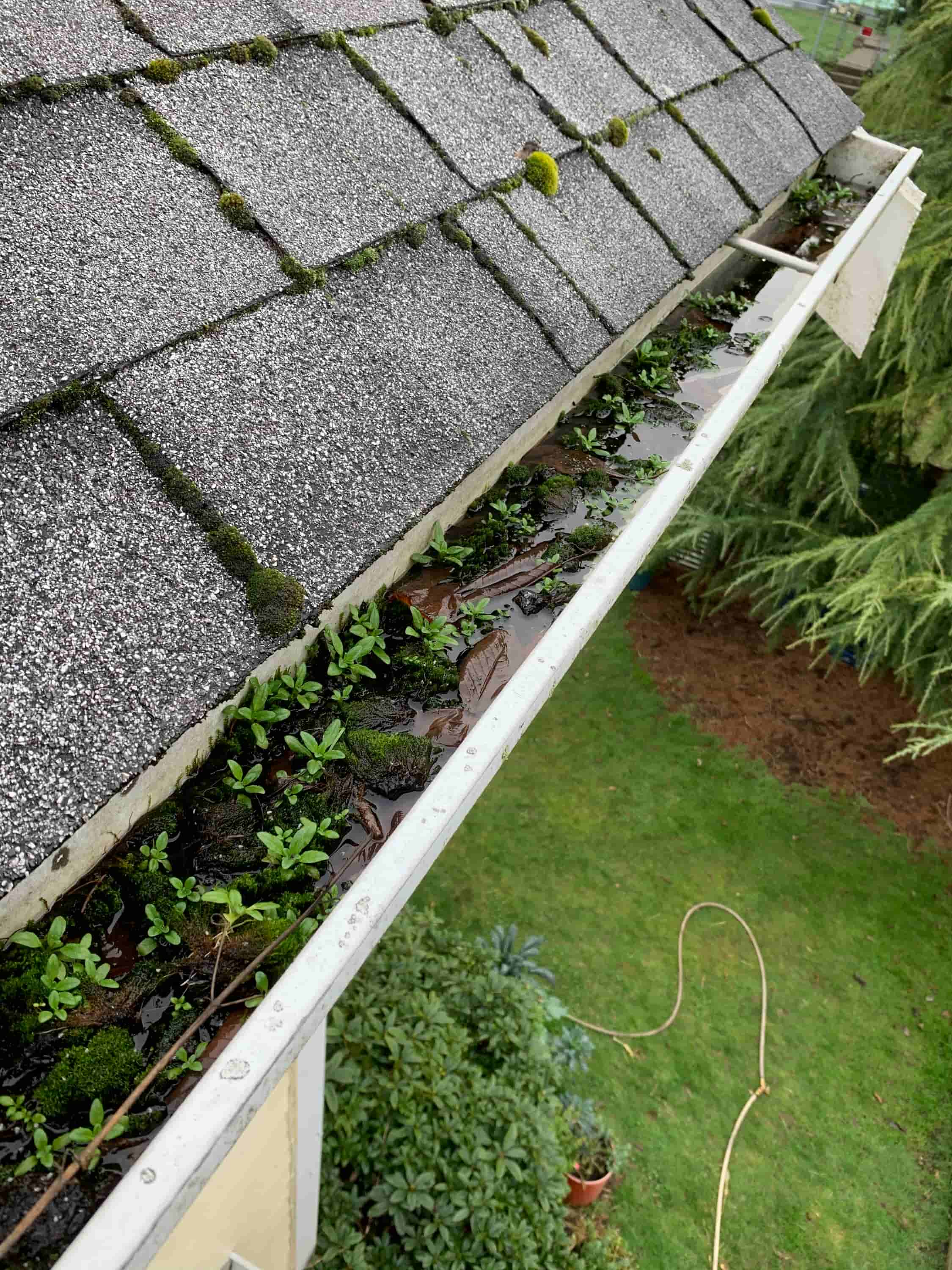 how to clean underground gutters