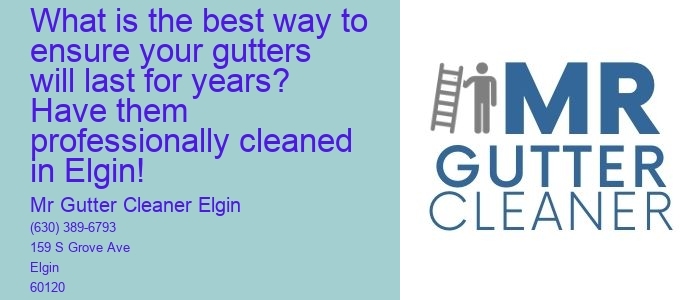What is the best way to ensure your gutters will last for years? Have them professionally cleaned in Elgin!