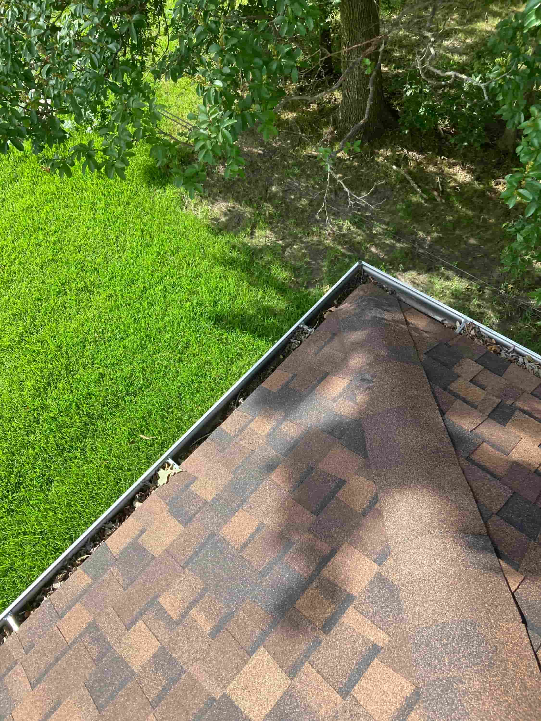 diy gutter cleaning from the ground