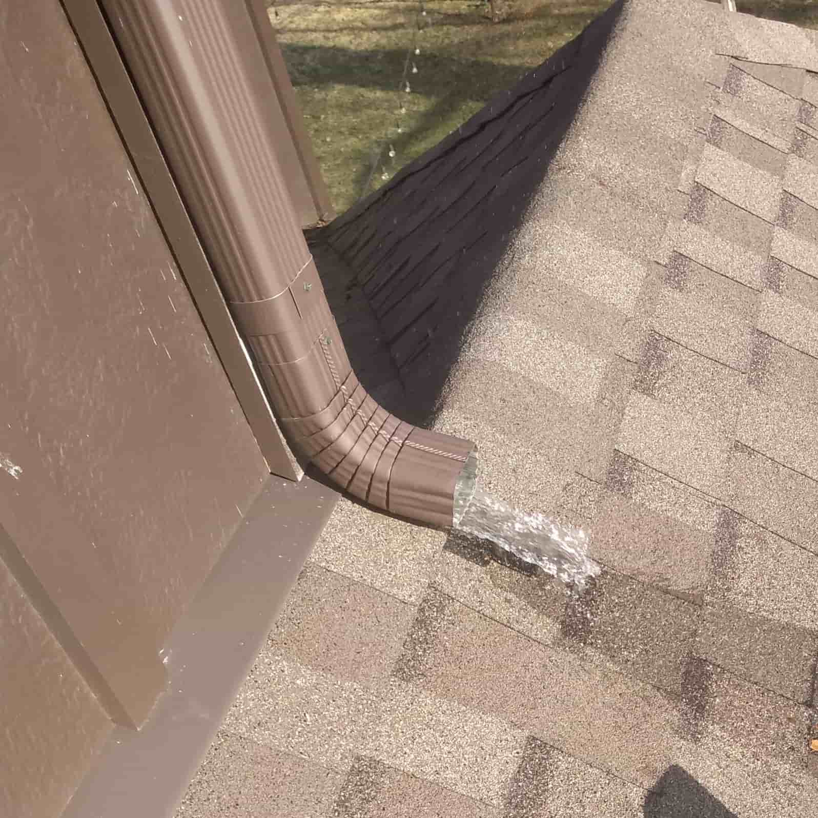 cleaning plastic guttering