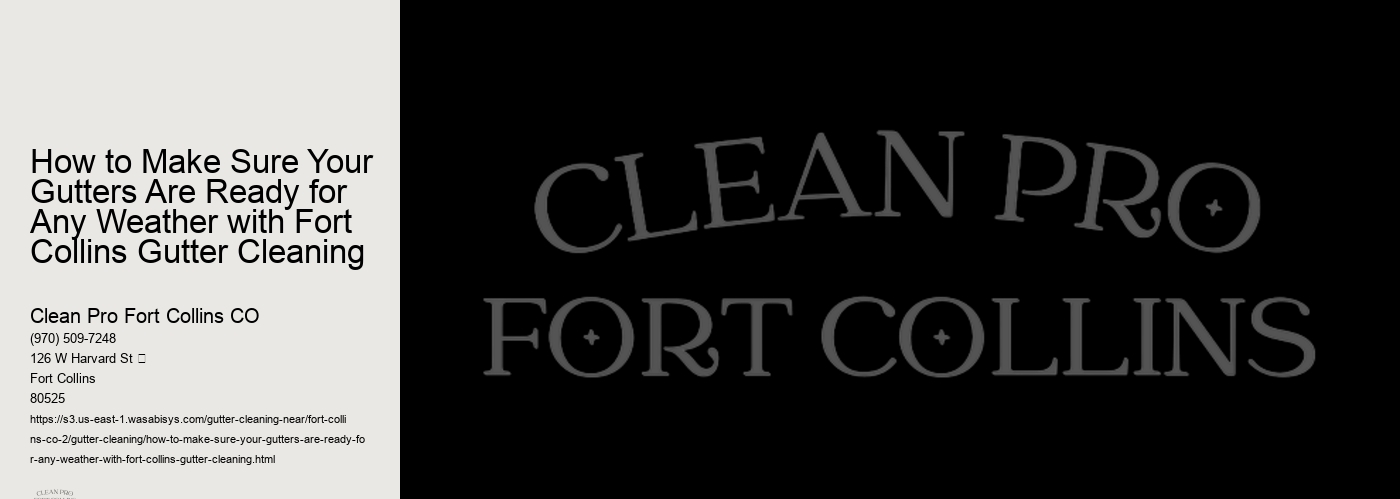 How to Make Sure Your Gutters Are Ready for Any Weather with Fort Collins Gutter Cleaning 