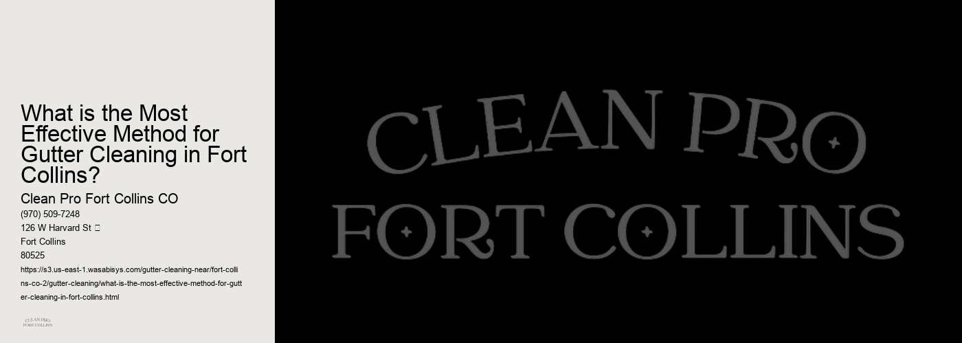 What is the Most Effective Method for Gutter Cleaning in Fort Collins?