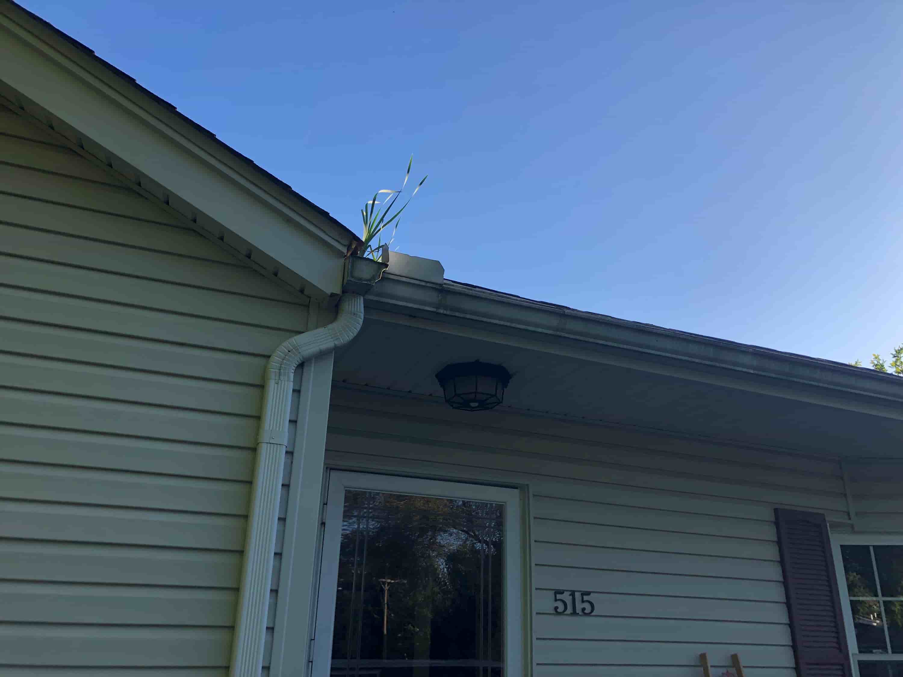 rain gutter leaf blower