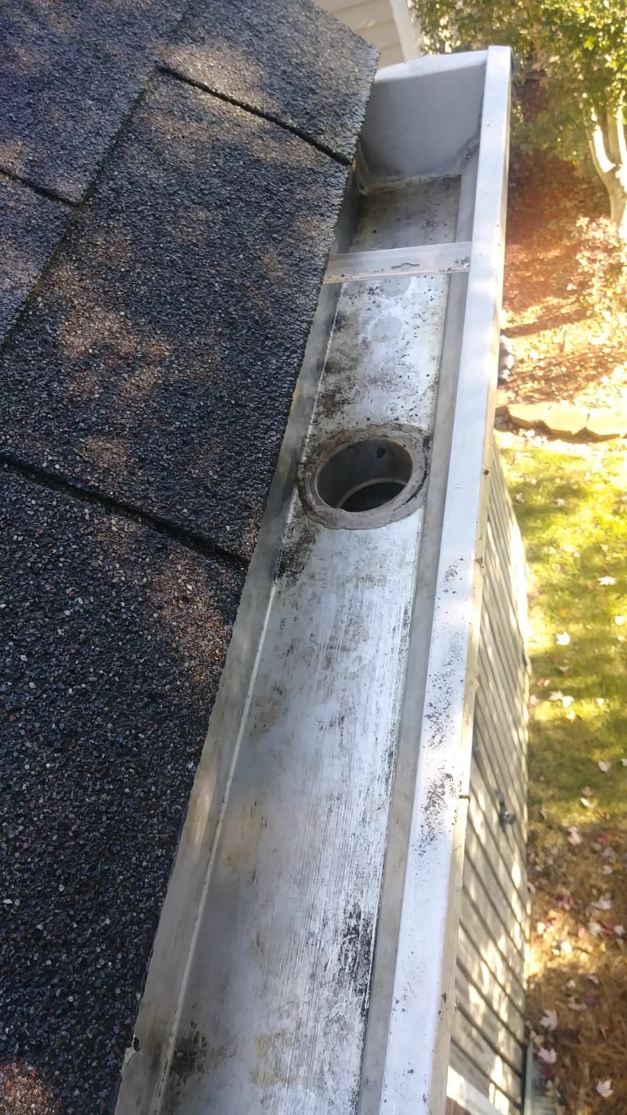 repair underground gutter drain