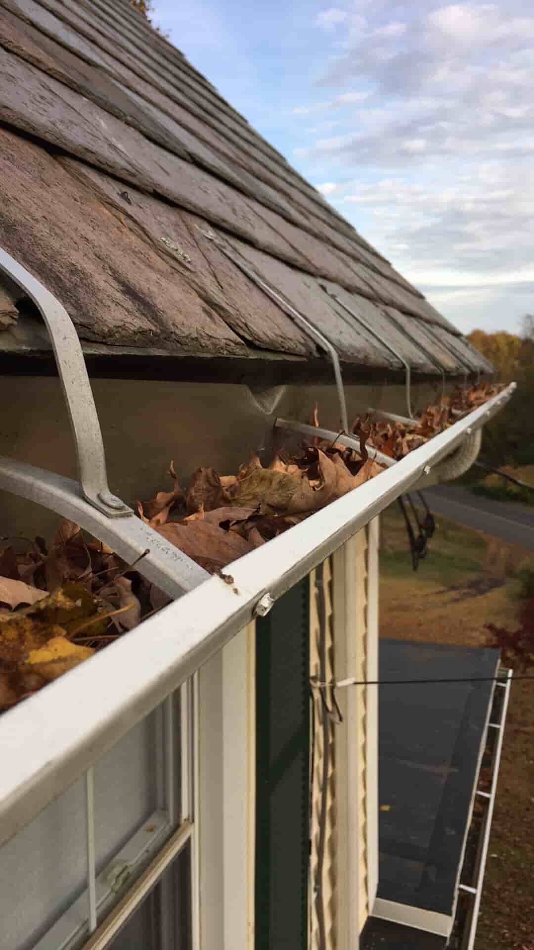 unclogging downspouts