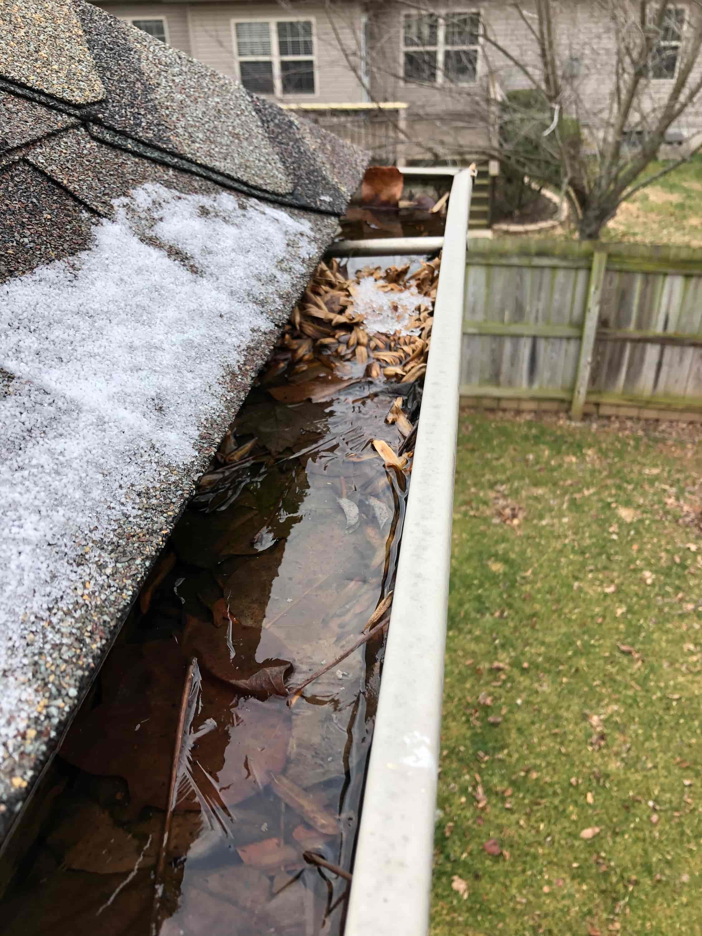 gutter cleaning tools from the ground