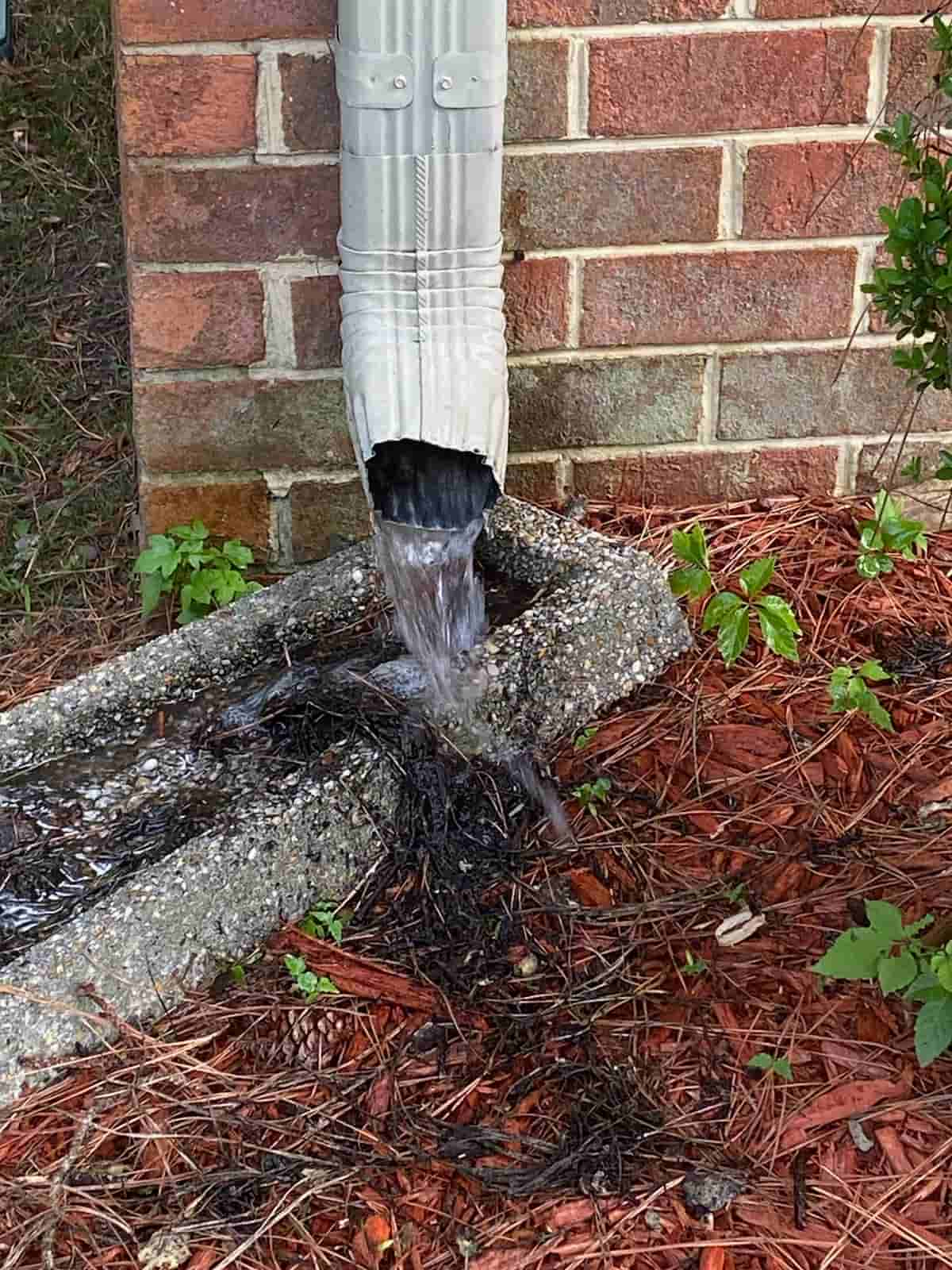 how to clean underground gutter drains