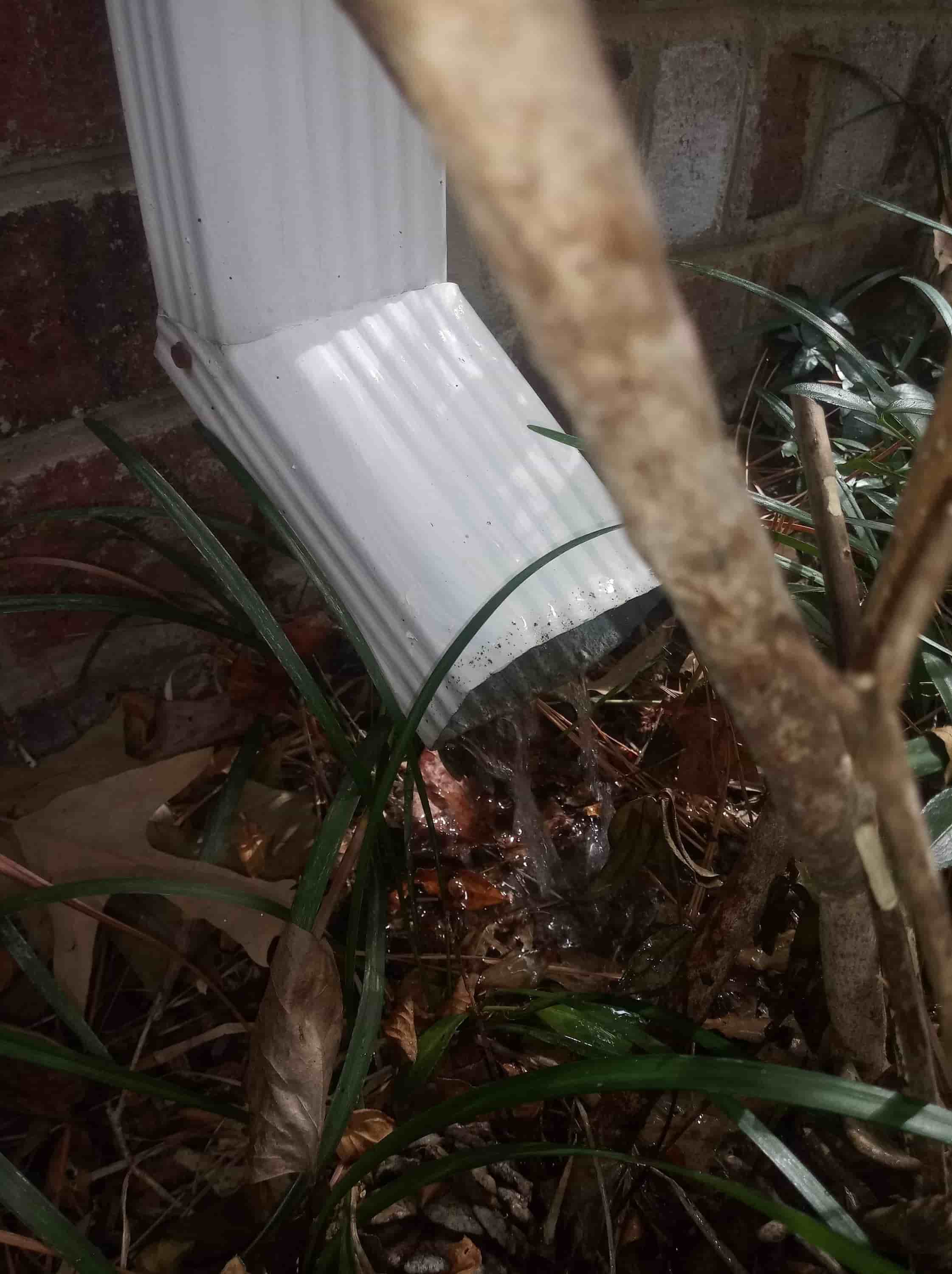 how to clean downspouts