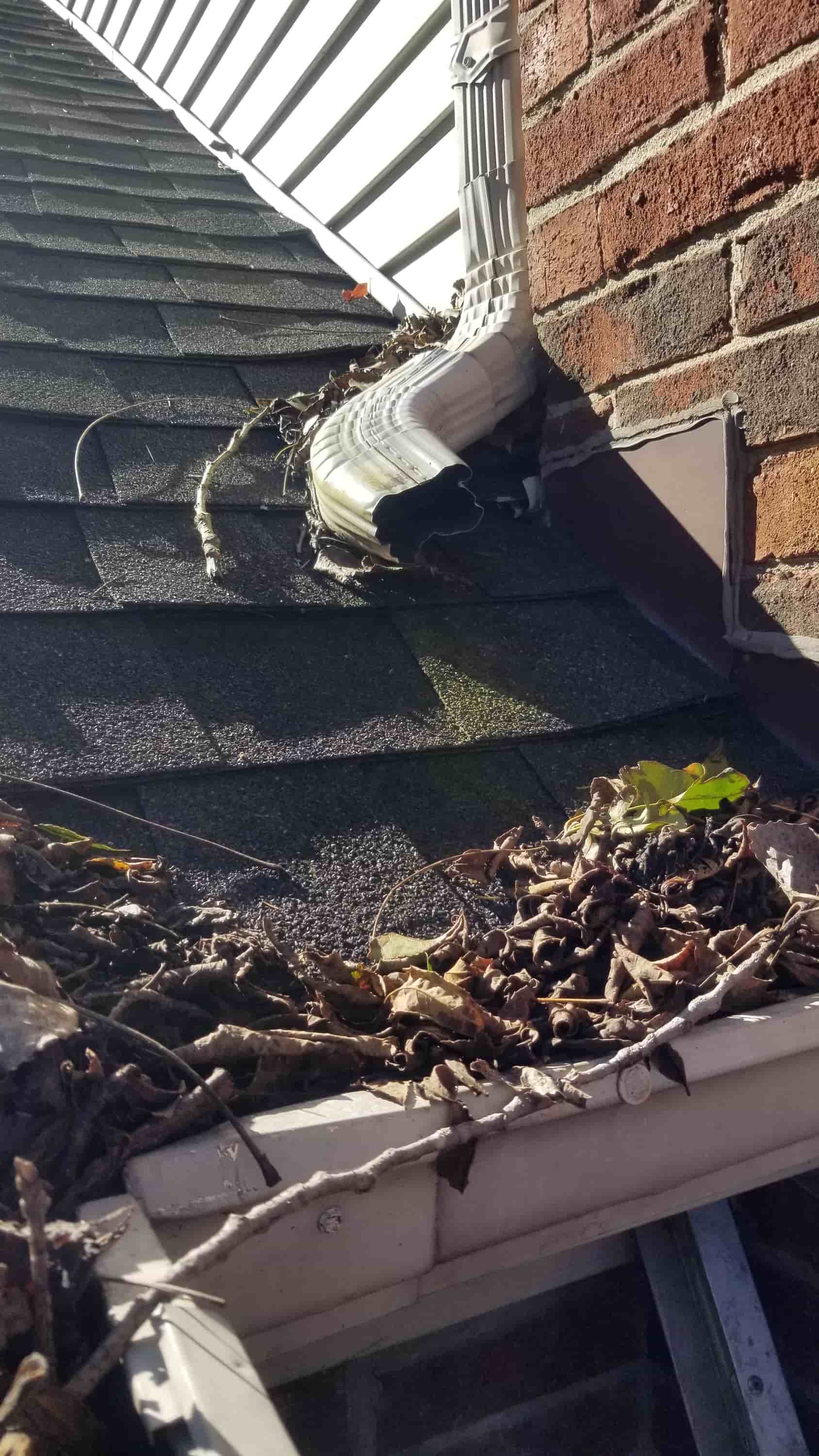 how to clean high gutters