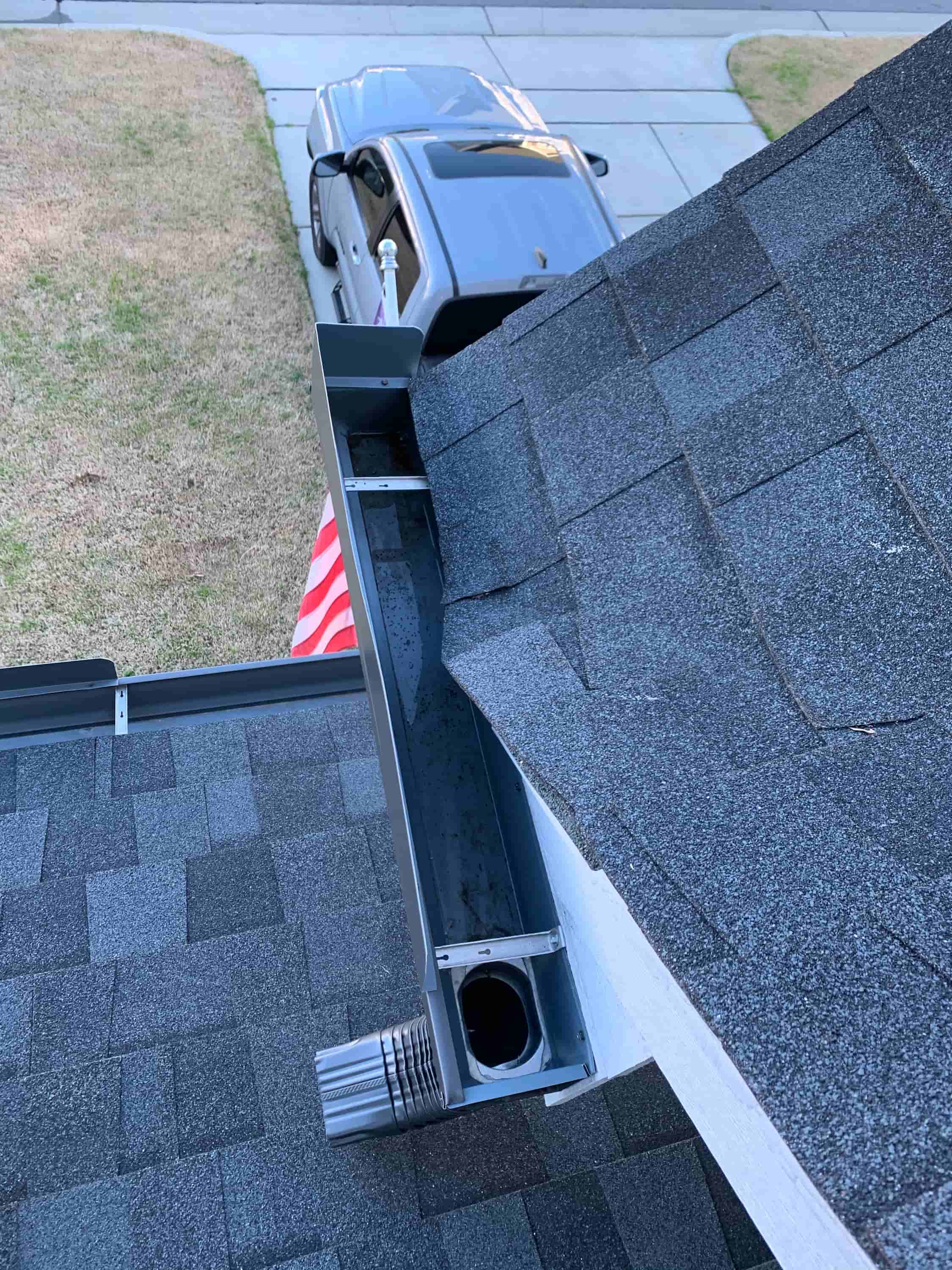 top of the ladder gutter cleaning