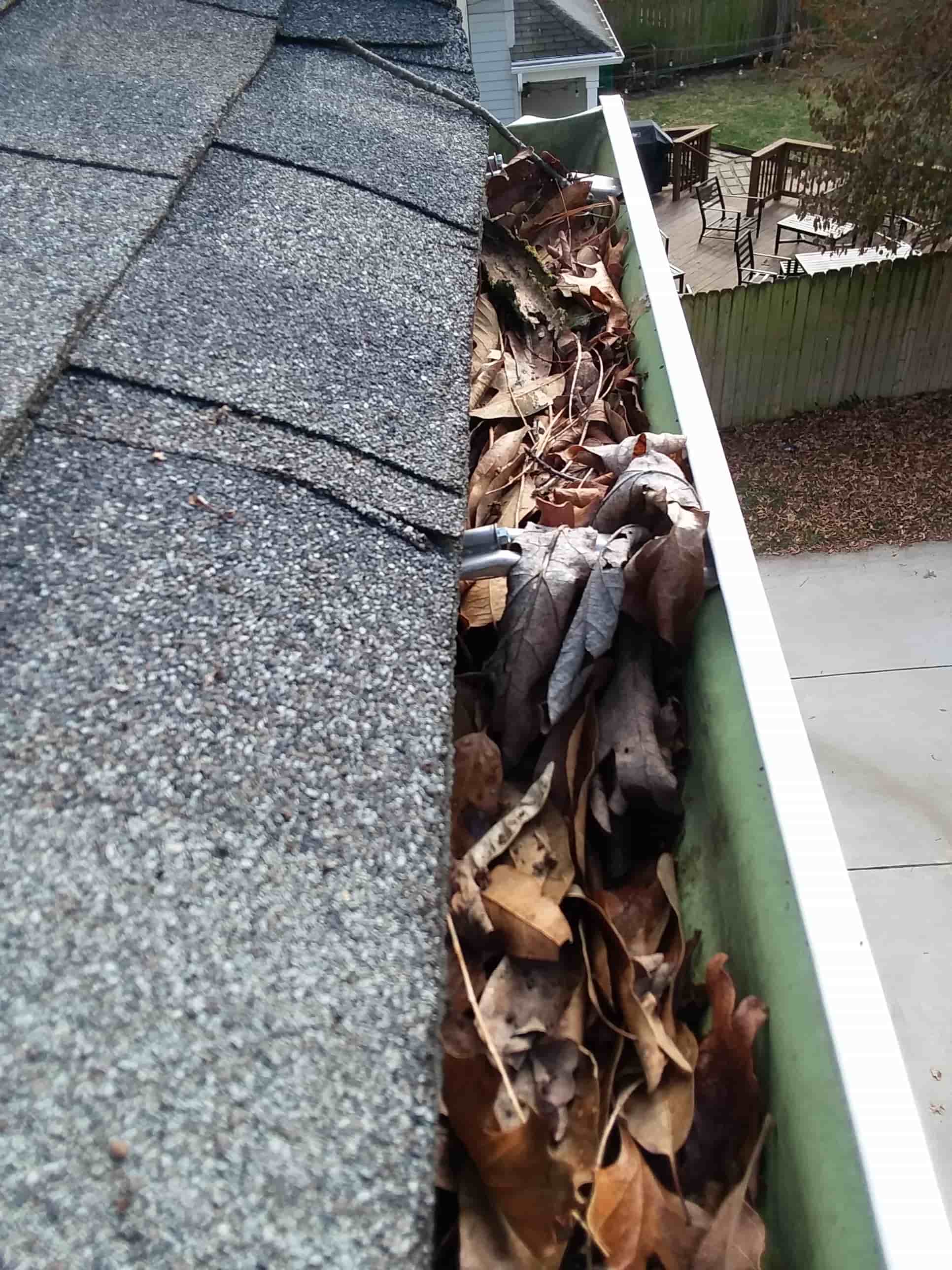 power wash gutters