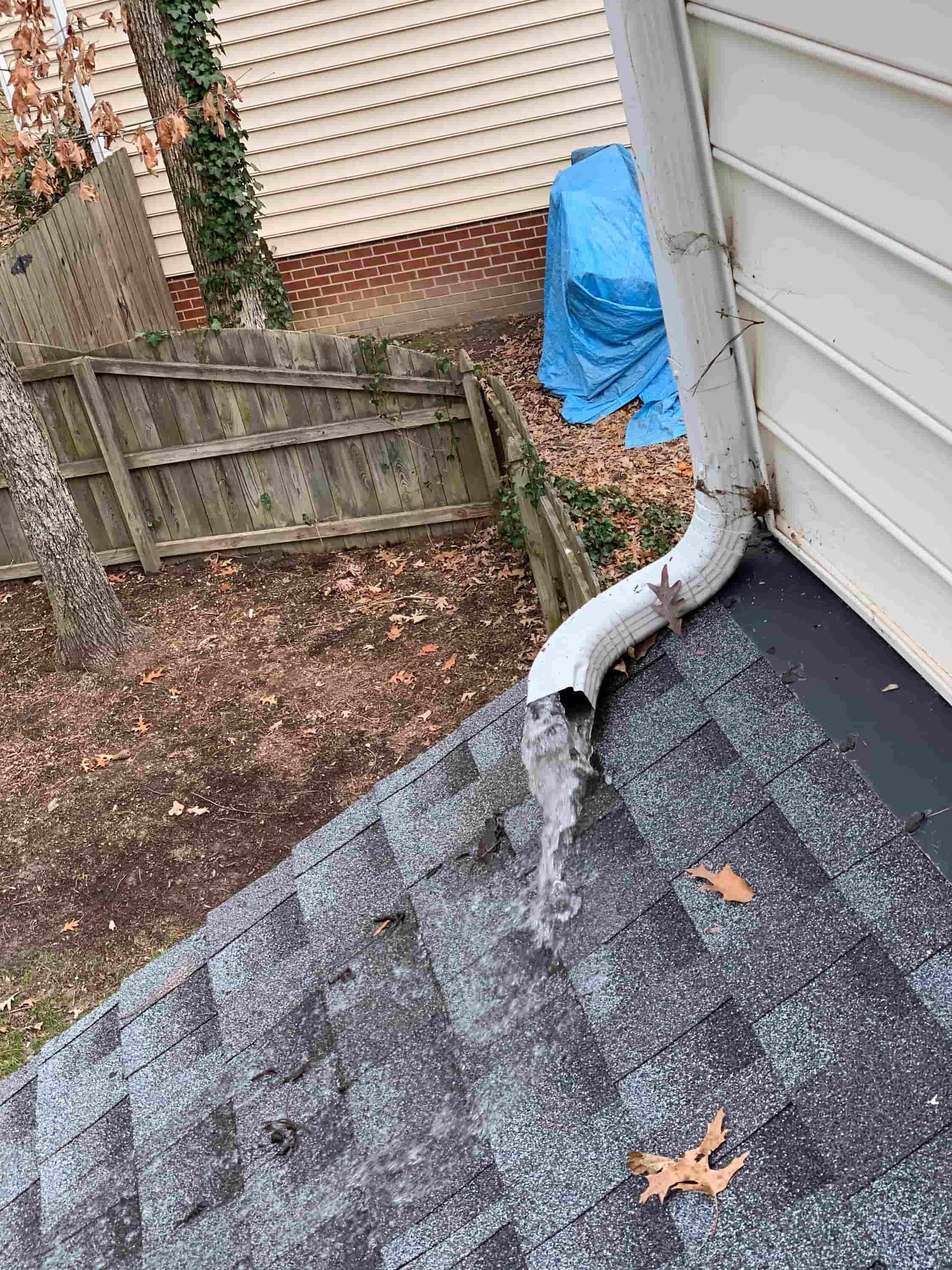 gutter hole repair