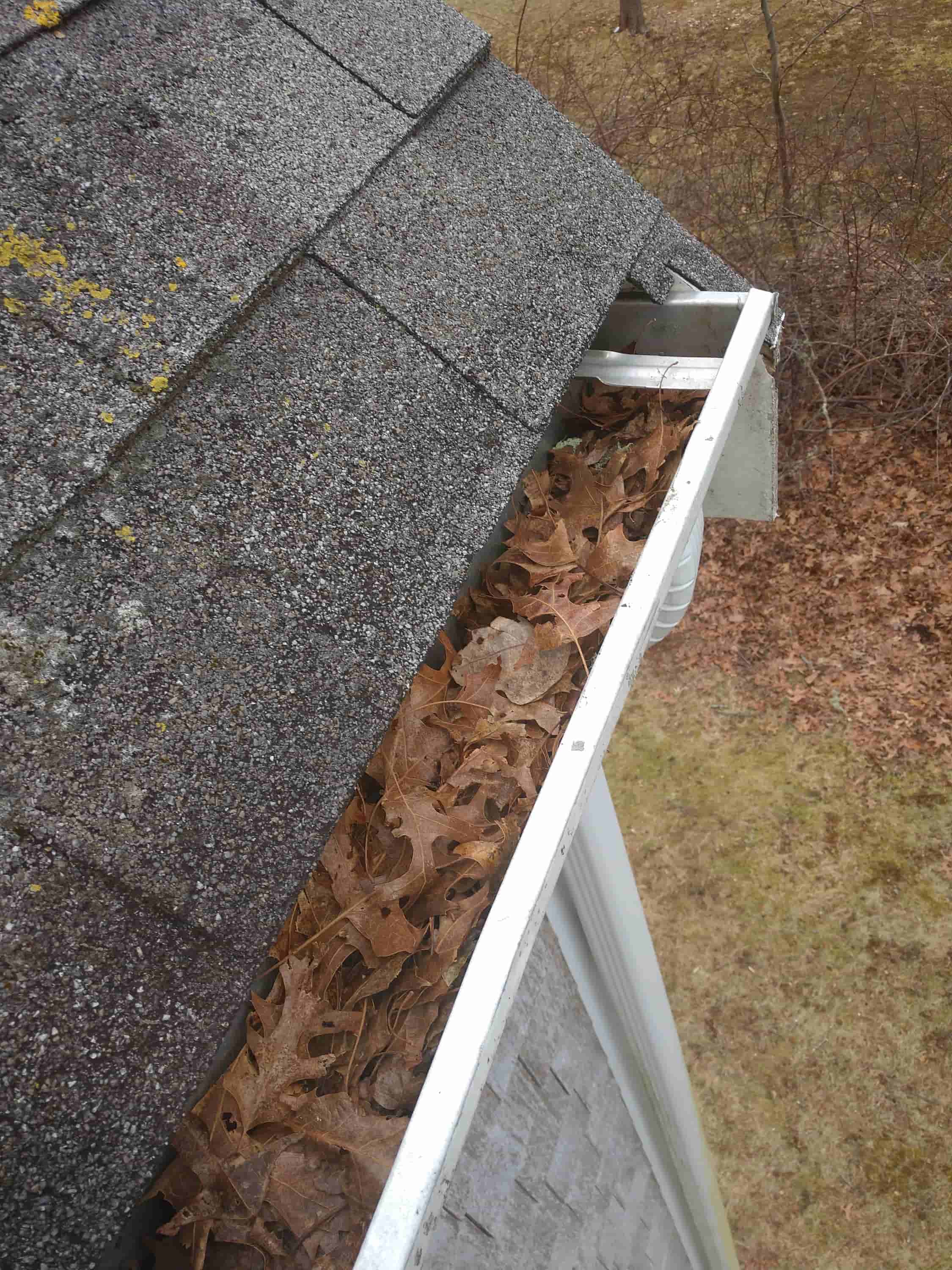 how to clean stained gutters