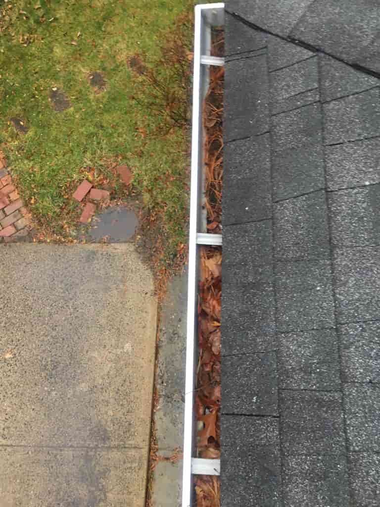 how to clean underground gutter drains