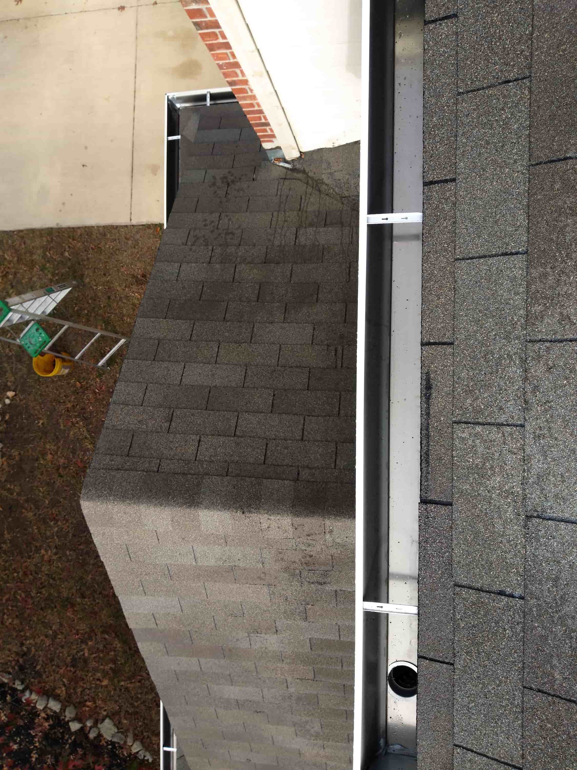 clean rain gutters from the ground