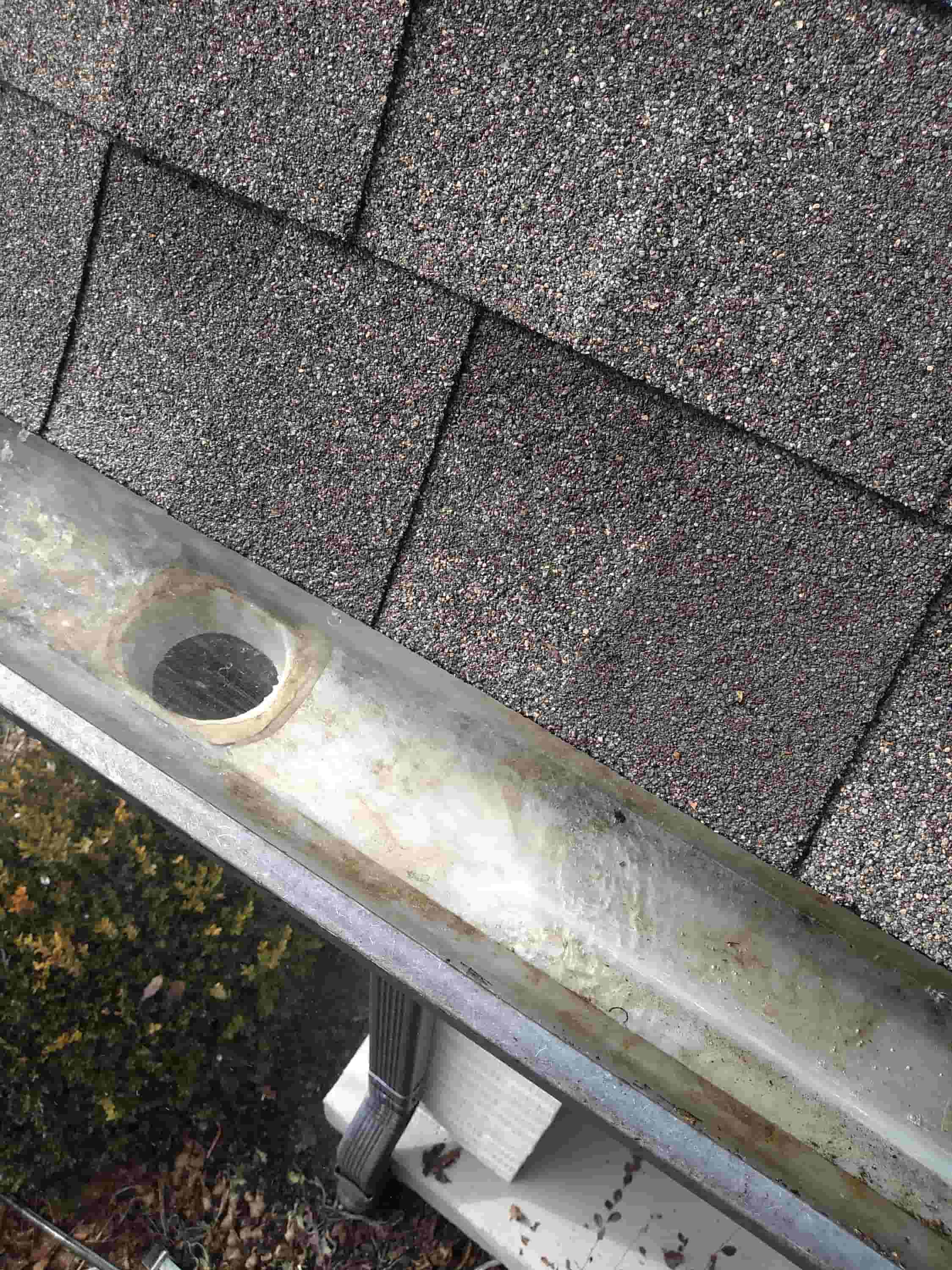 clean rain gutter