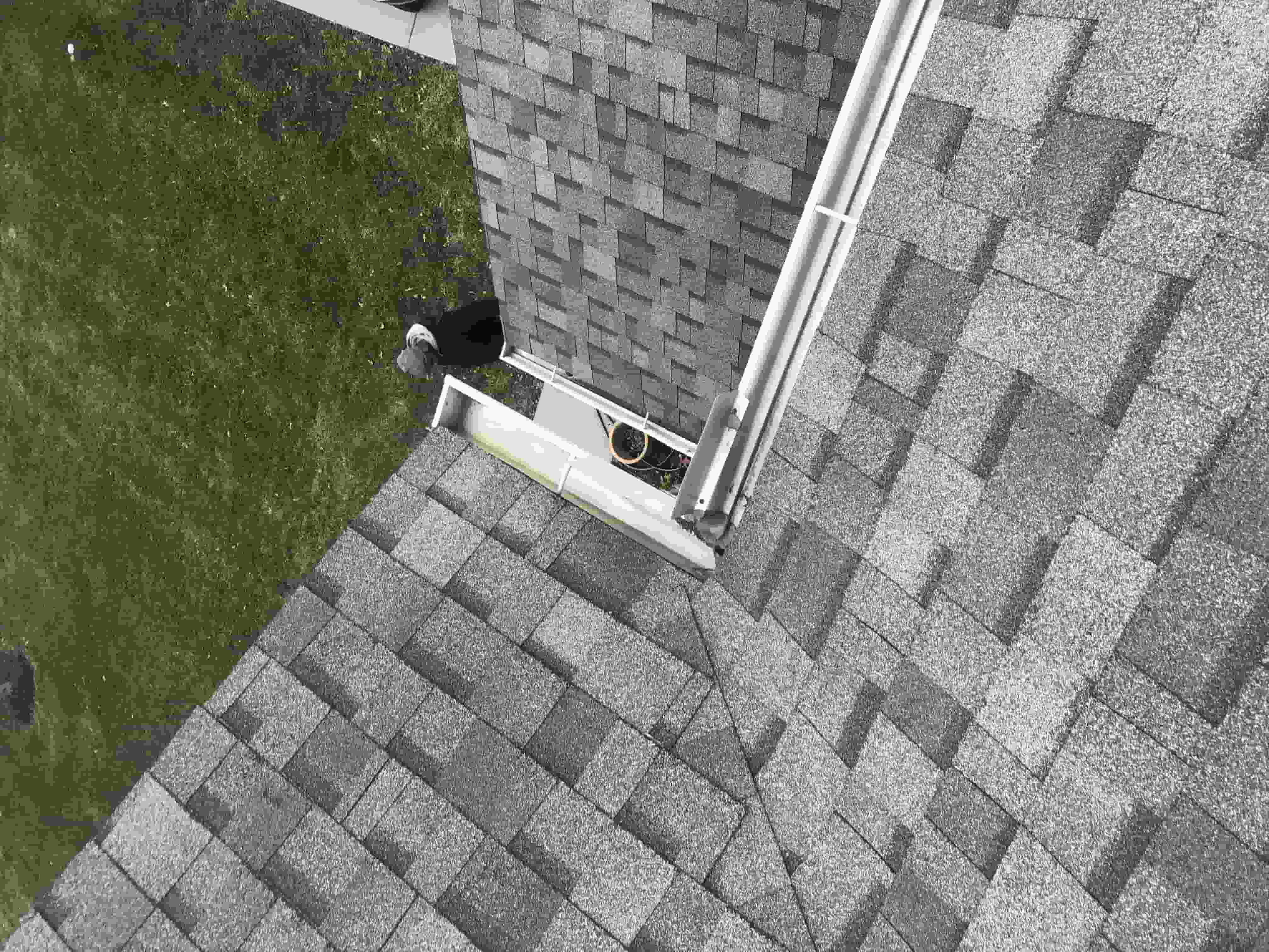 cleaning roof gutters