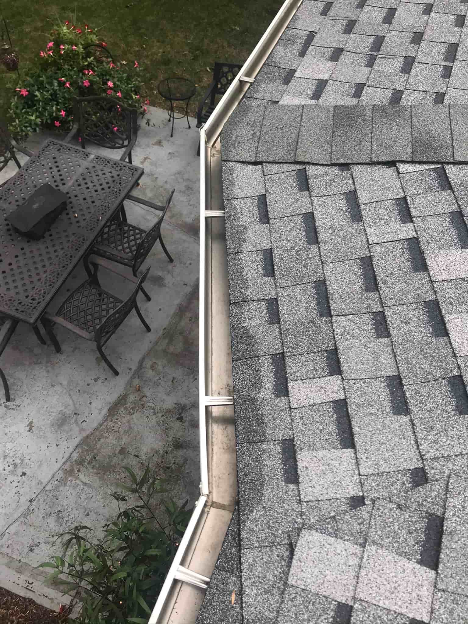 gutter cleaning from ground level