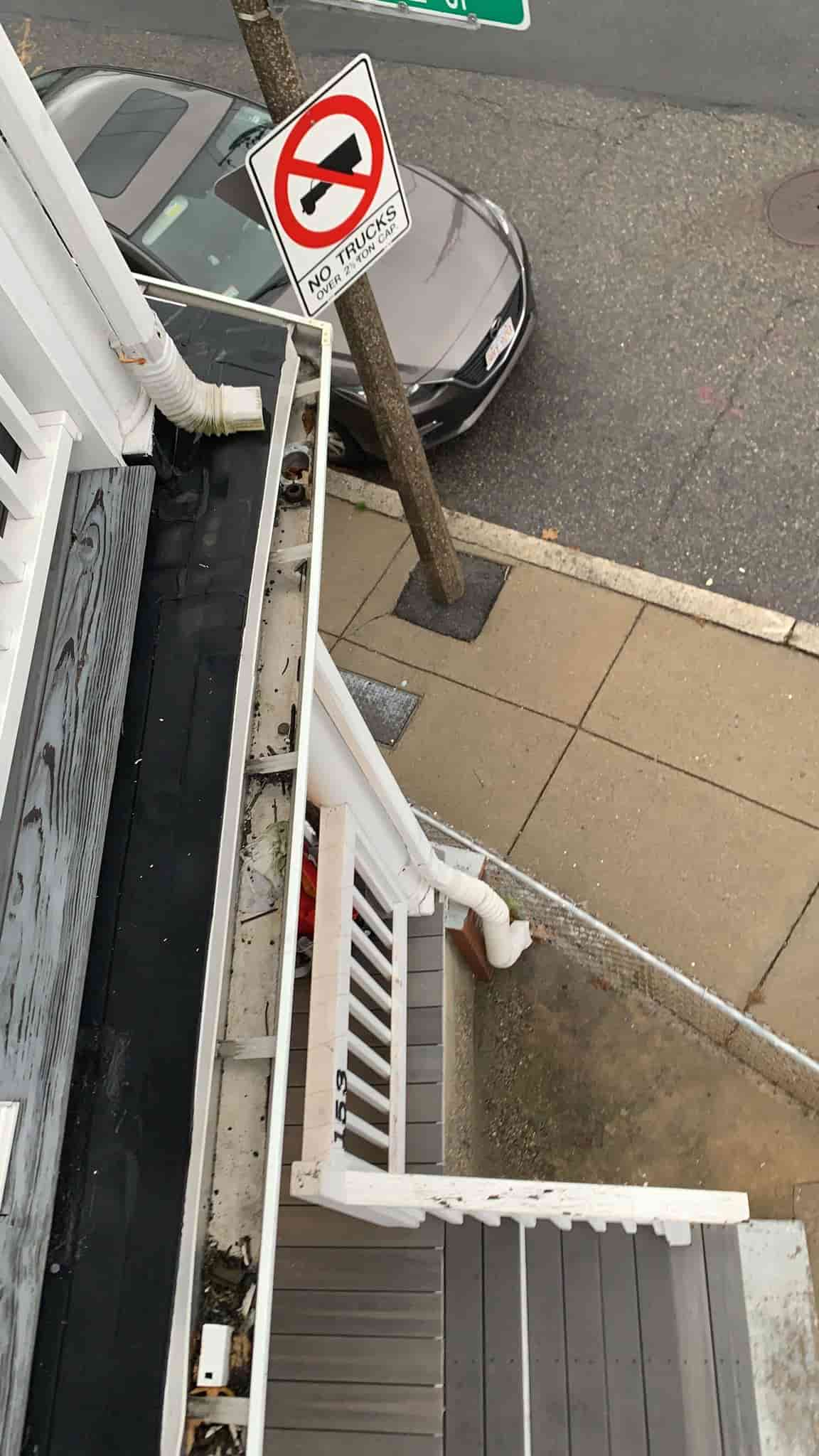 power washing gutters