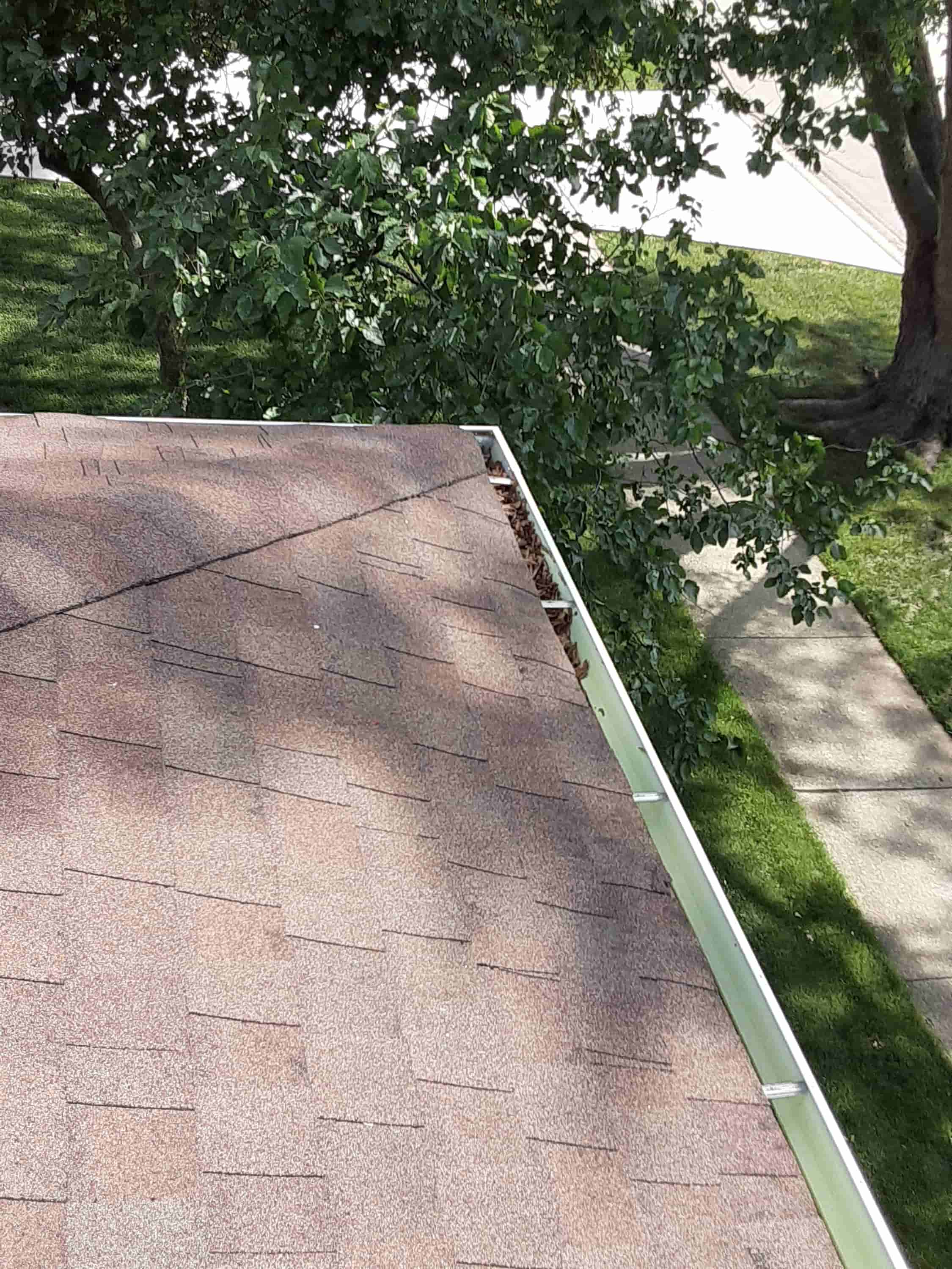 how to clean gutters up high