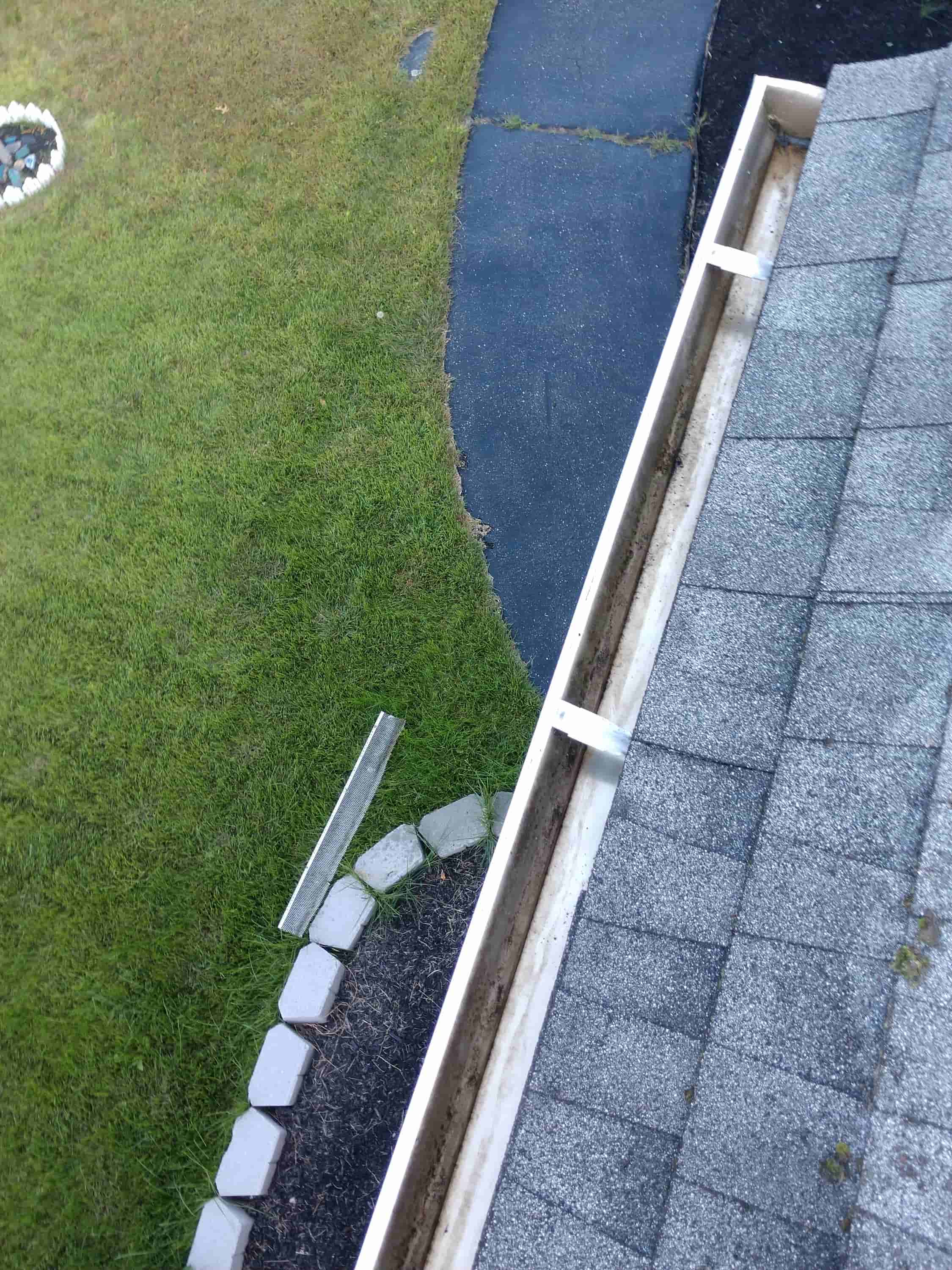 unclogging gutters